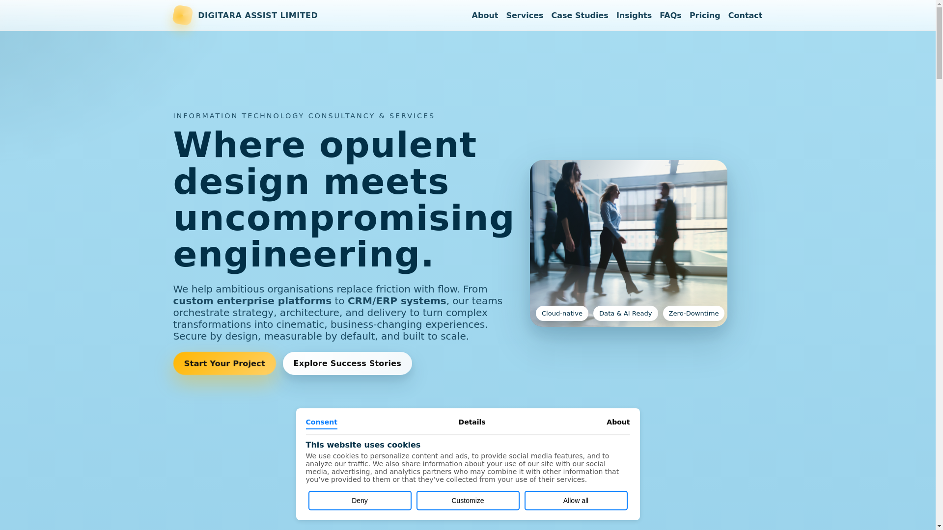 website screenshot of https://digitaraassist.pages.dev/