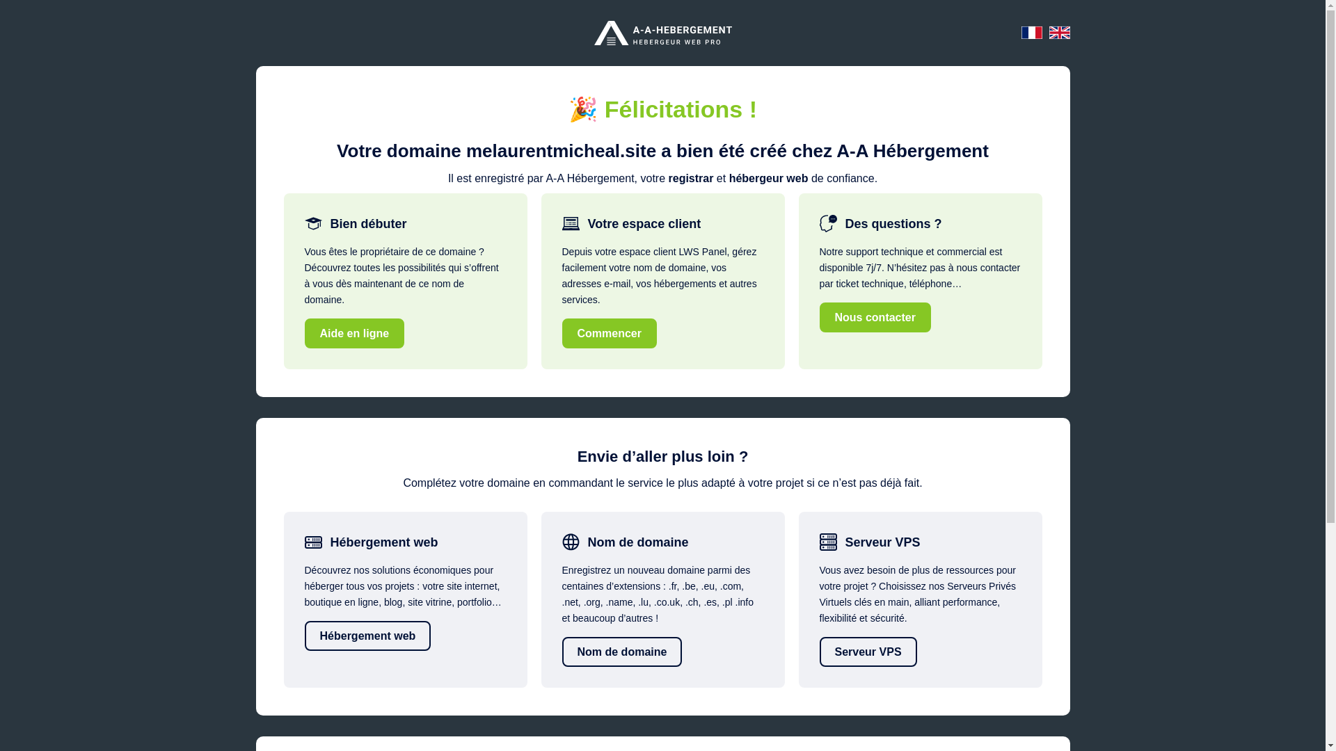 website screenshot of https://melaurentmicheal.site/