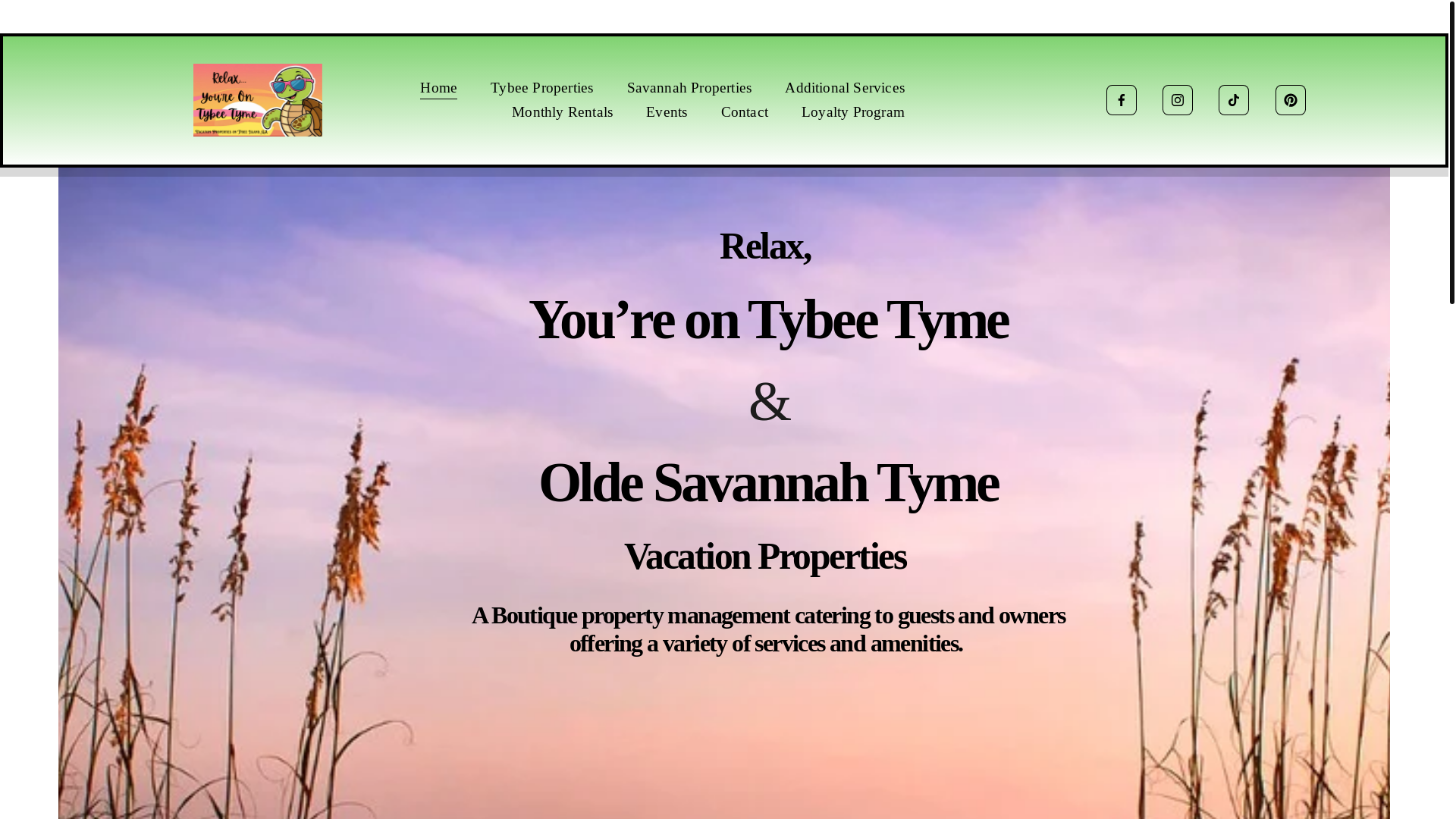 website screenshot of https://olesavannahtyme.com/