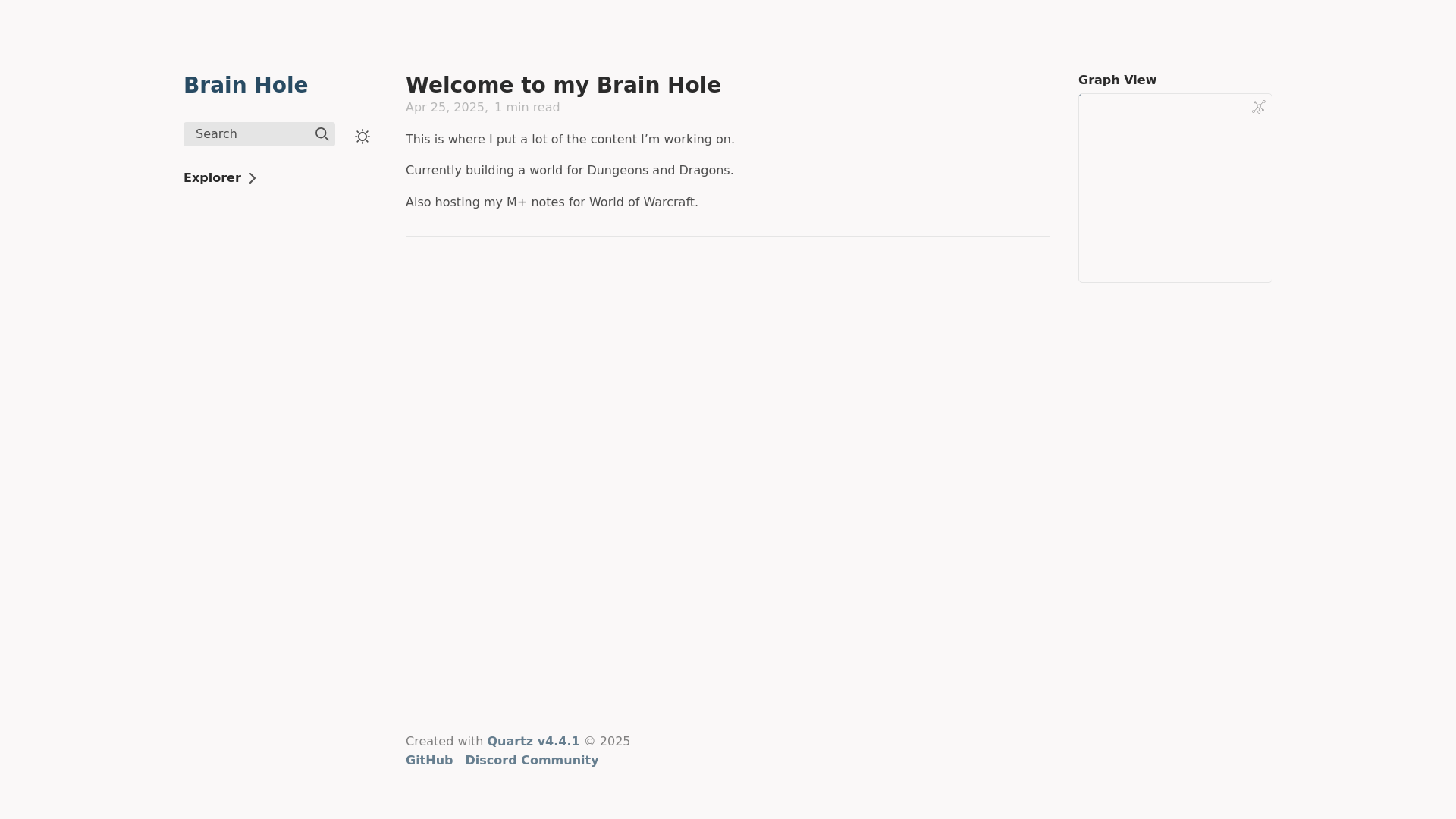 website screenshot of https://brain-hole.pages.dev/