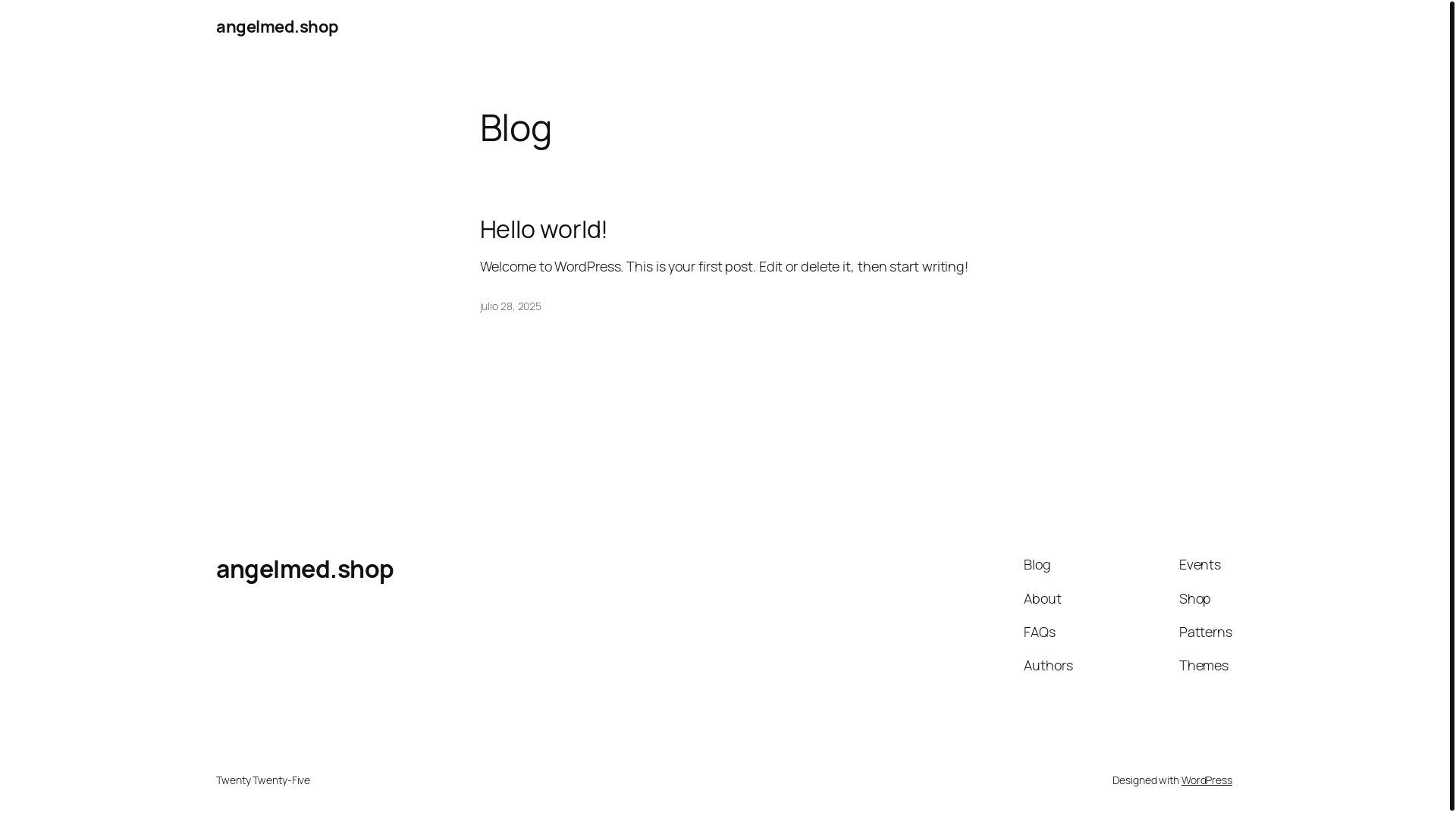 website screenshot of https://angelmed.shop/