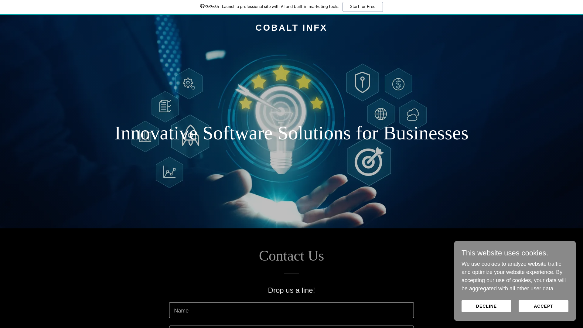 website screenshot of https://cobaltinfx.com/