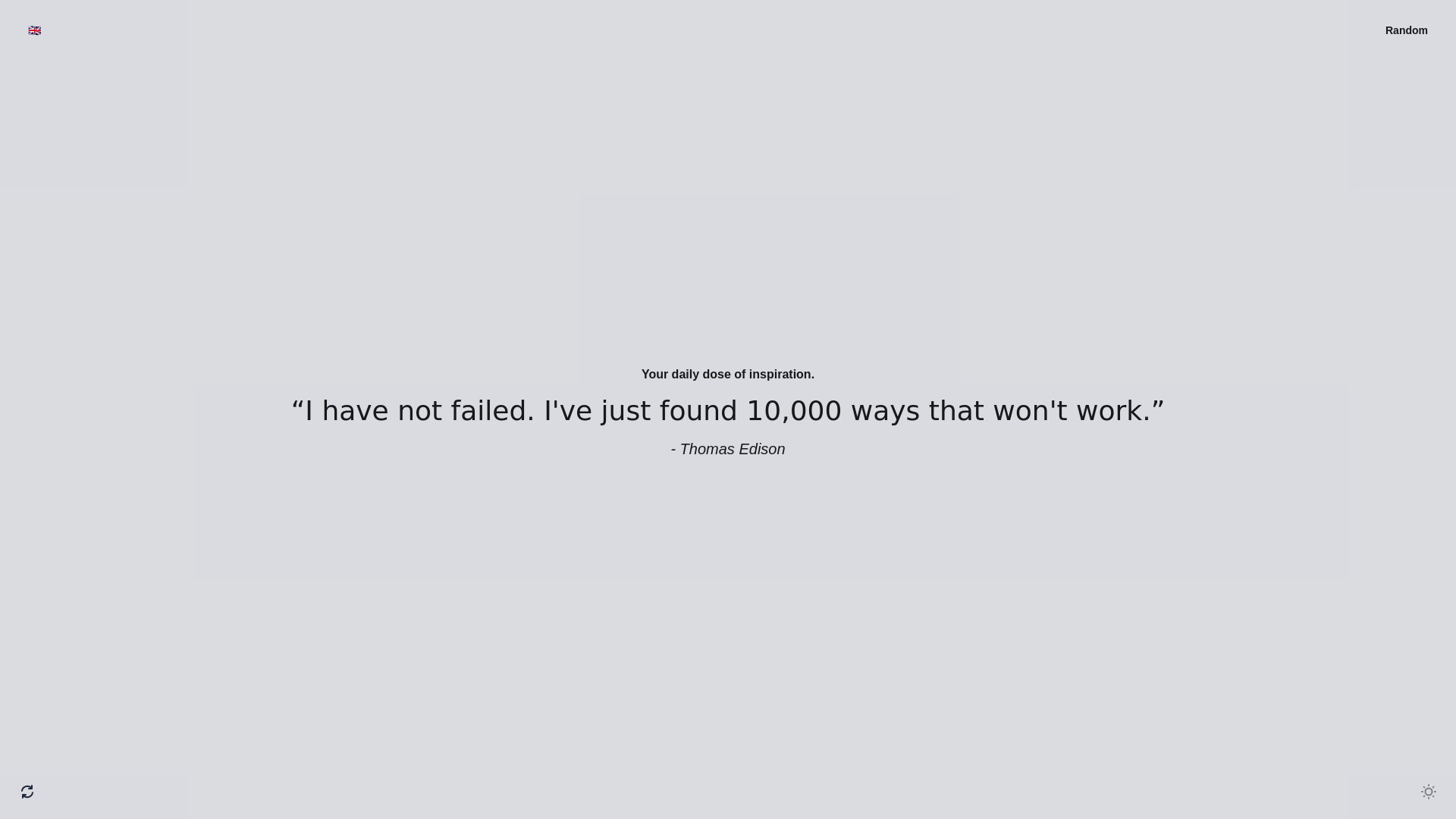 website screenshot of https://random-quotes.pages.dev/
