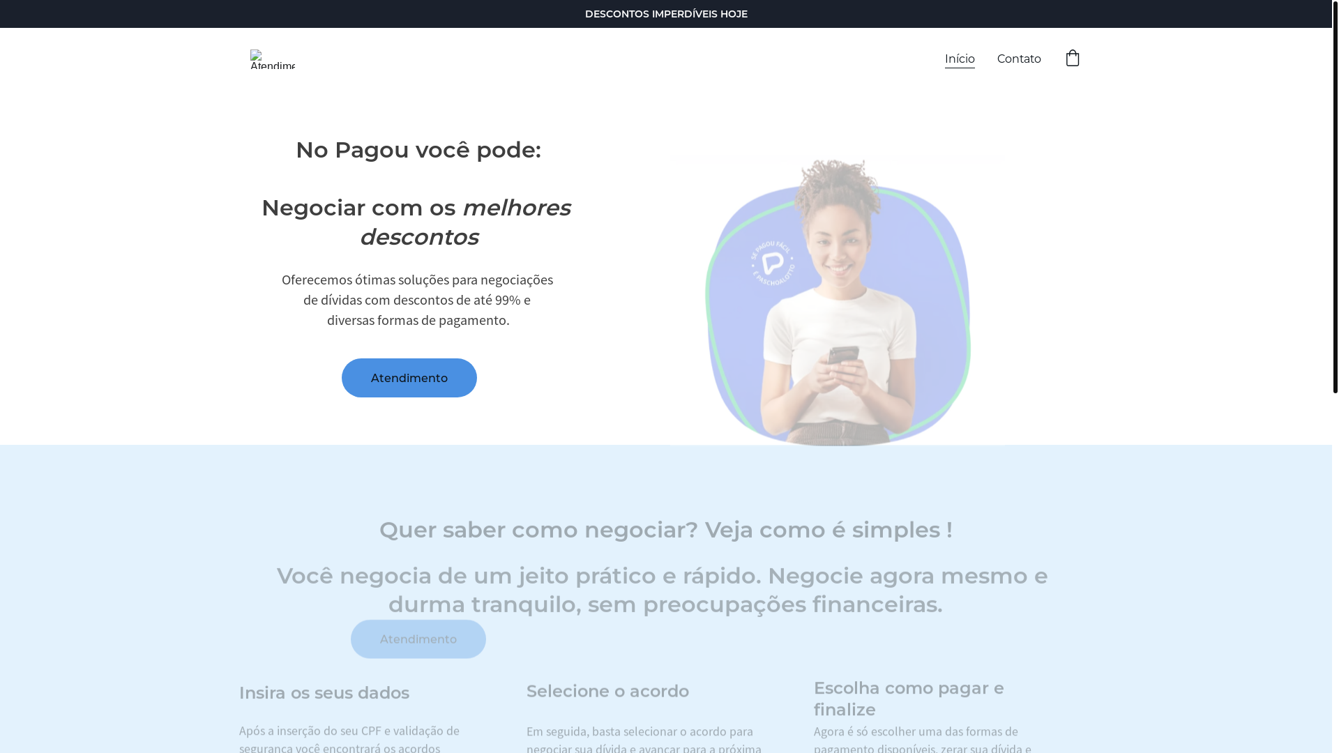 website screenshot of https://facilatendimentopagou.online/