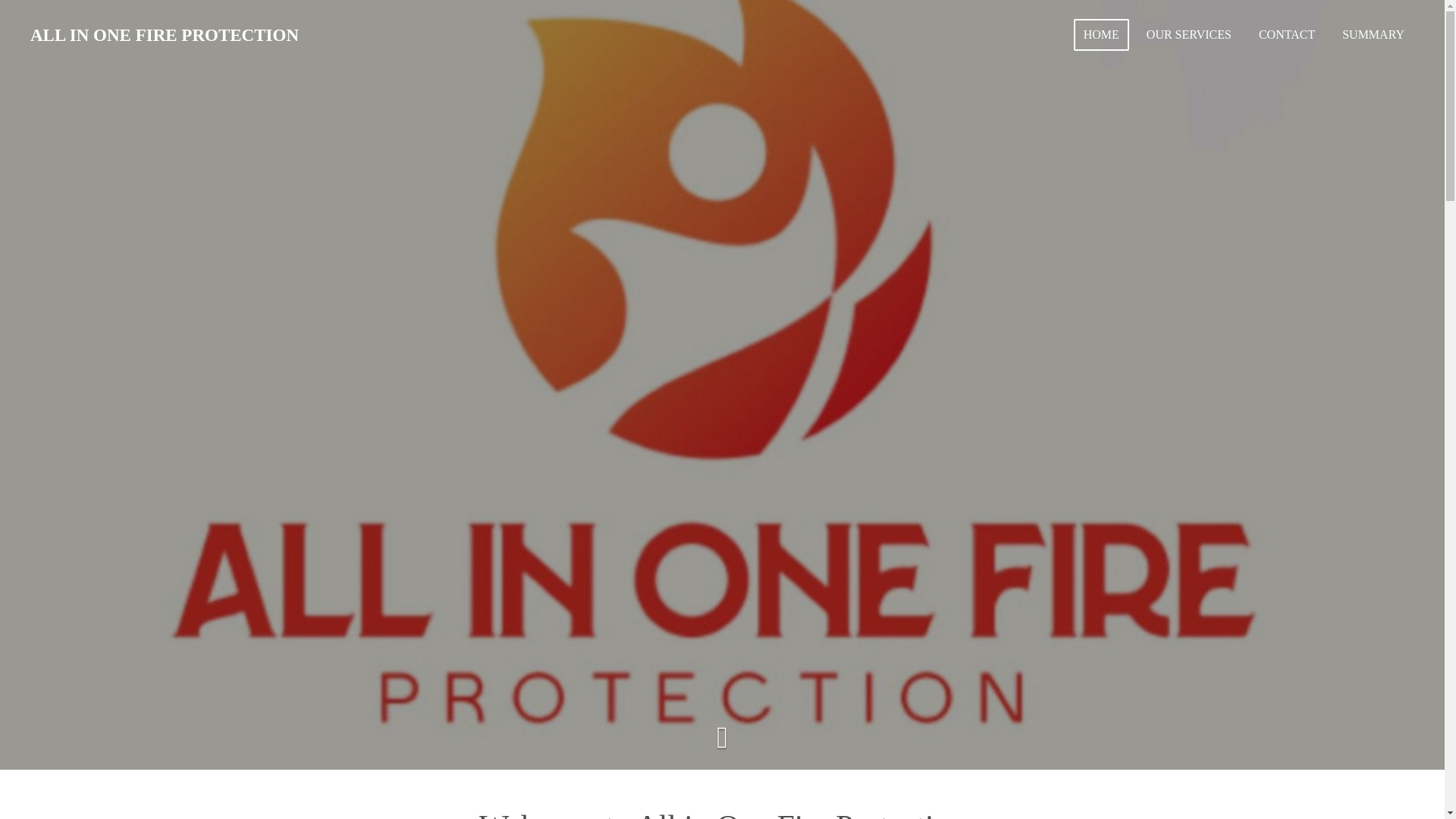 website screenshot of https://allinone-fireprotectionuk.co.uk/