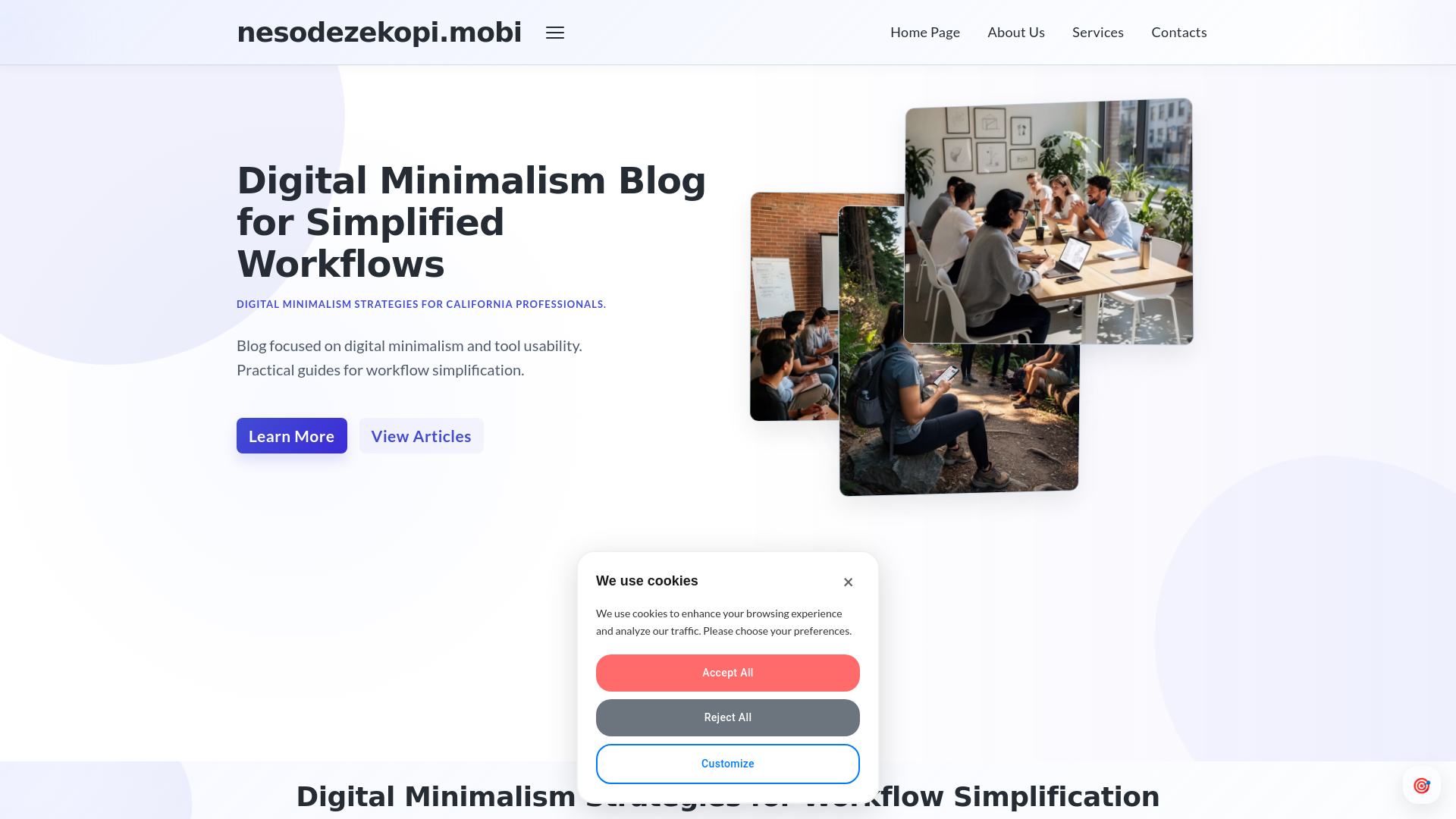 website screenshot of https://nesodezekopi.mobi/