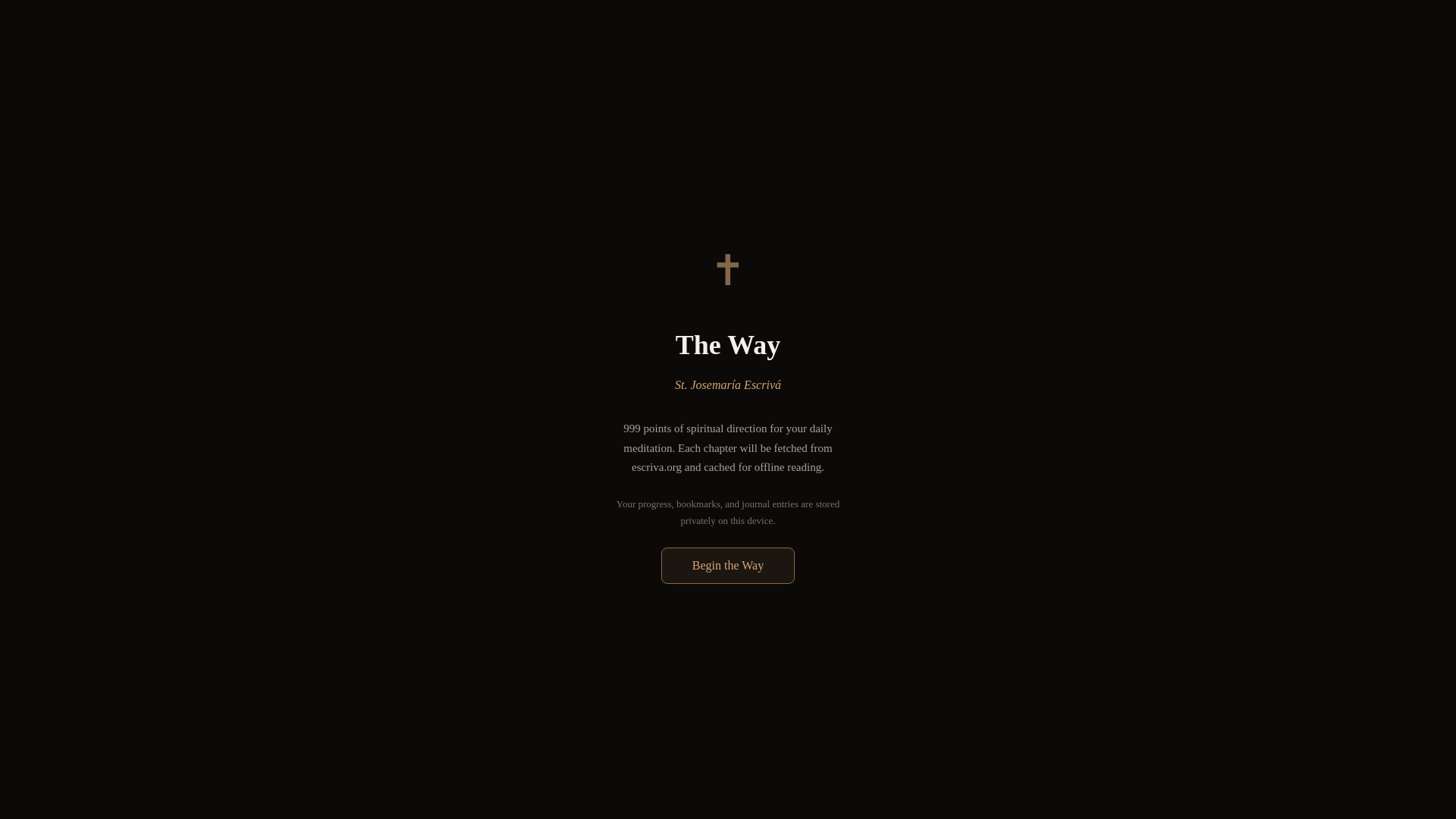 website screenshot of https://opus-dei-theway.pages.dev/