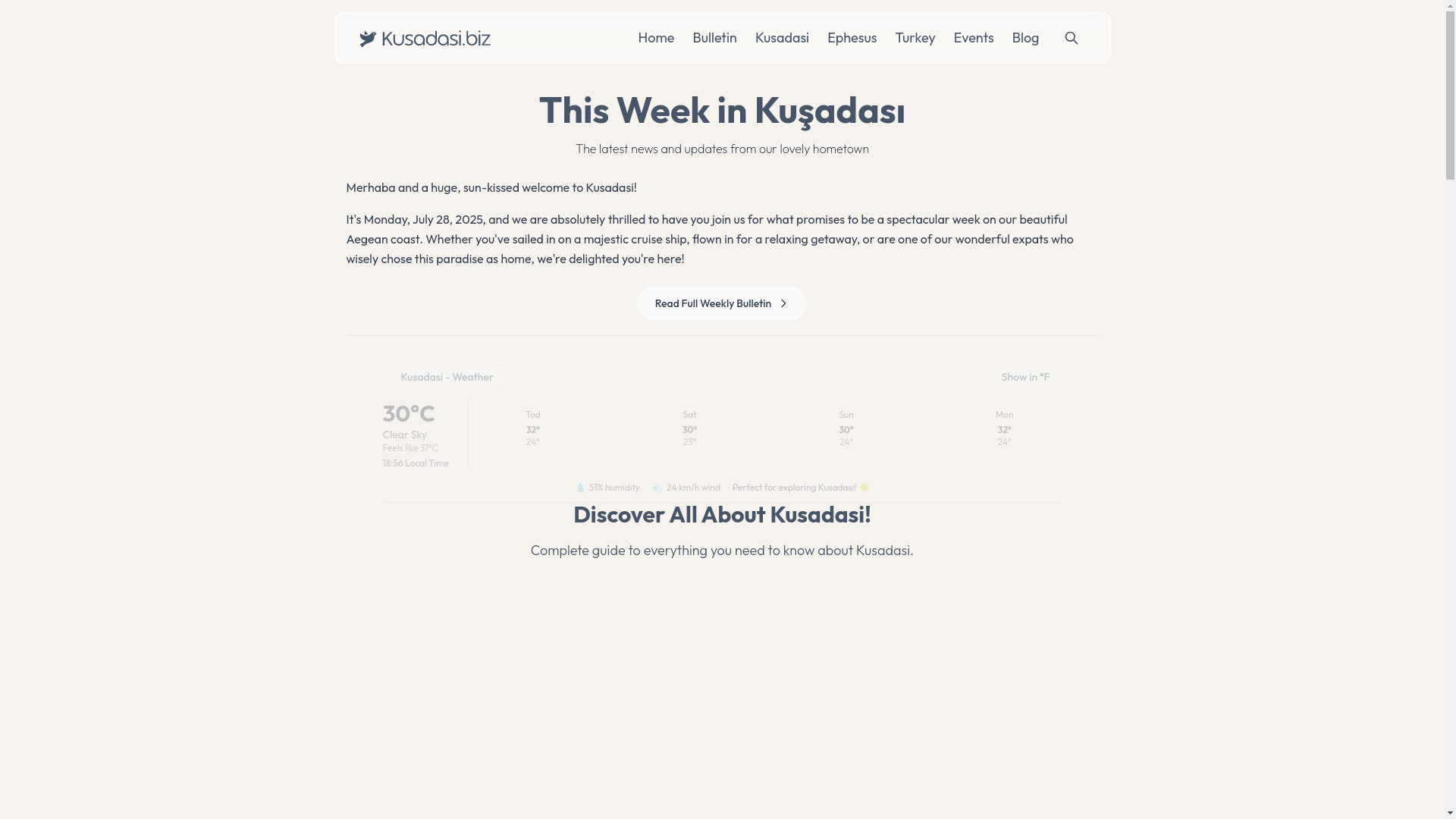 website screenshot of https://kusadasi-astro.pages.dev/