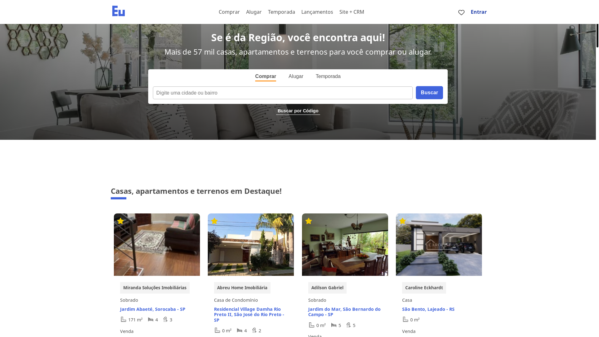 website screenshot of https://danielgadeacorretor.com.br/