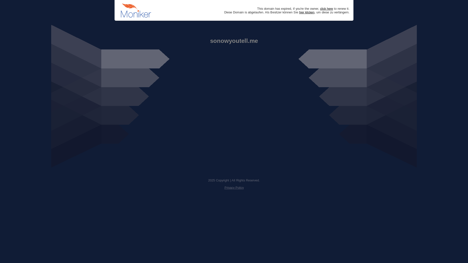 website screenshot of https://sonowyoutell.me/