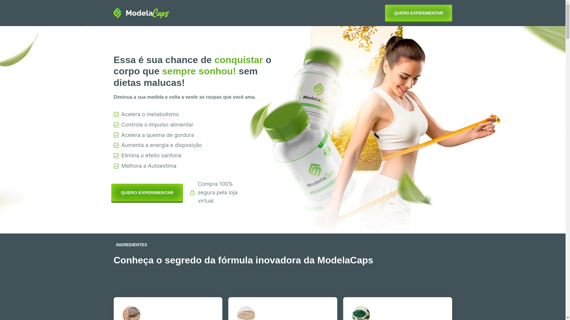 website screenshot of https://comprarmodelacaps.com.br/