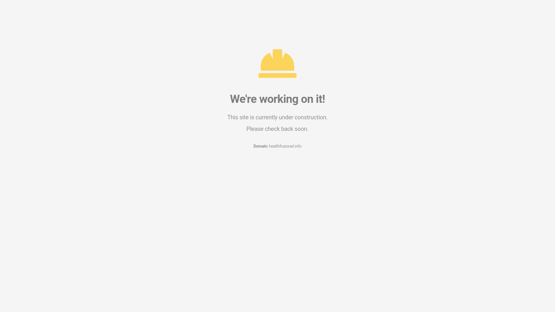 website screenshot of https://healthfusionel.info/