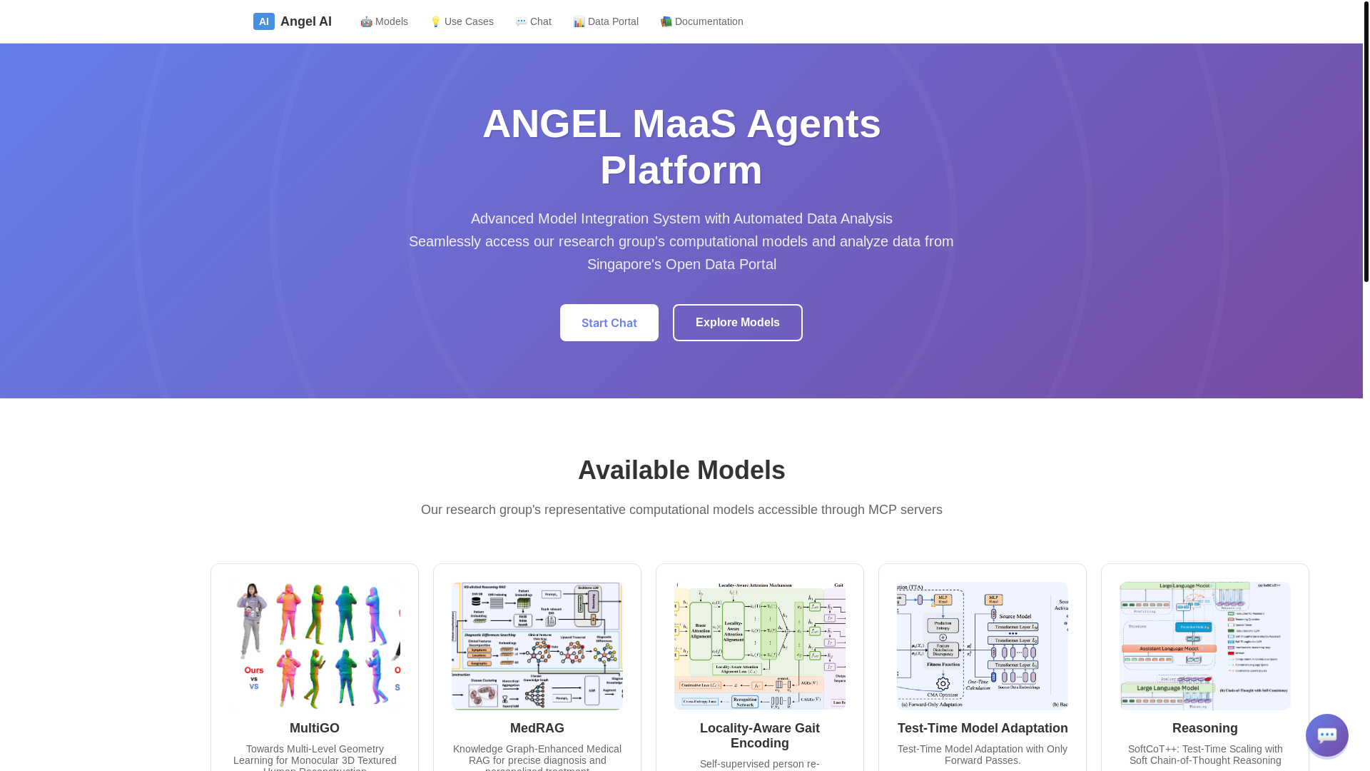 website screenshot of https://angelai.pages.dev/