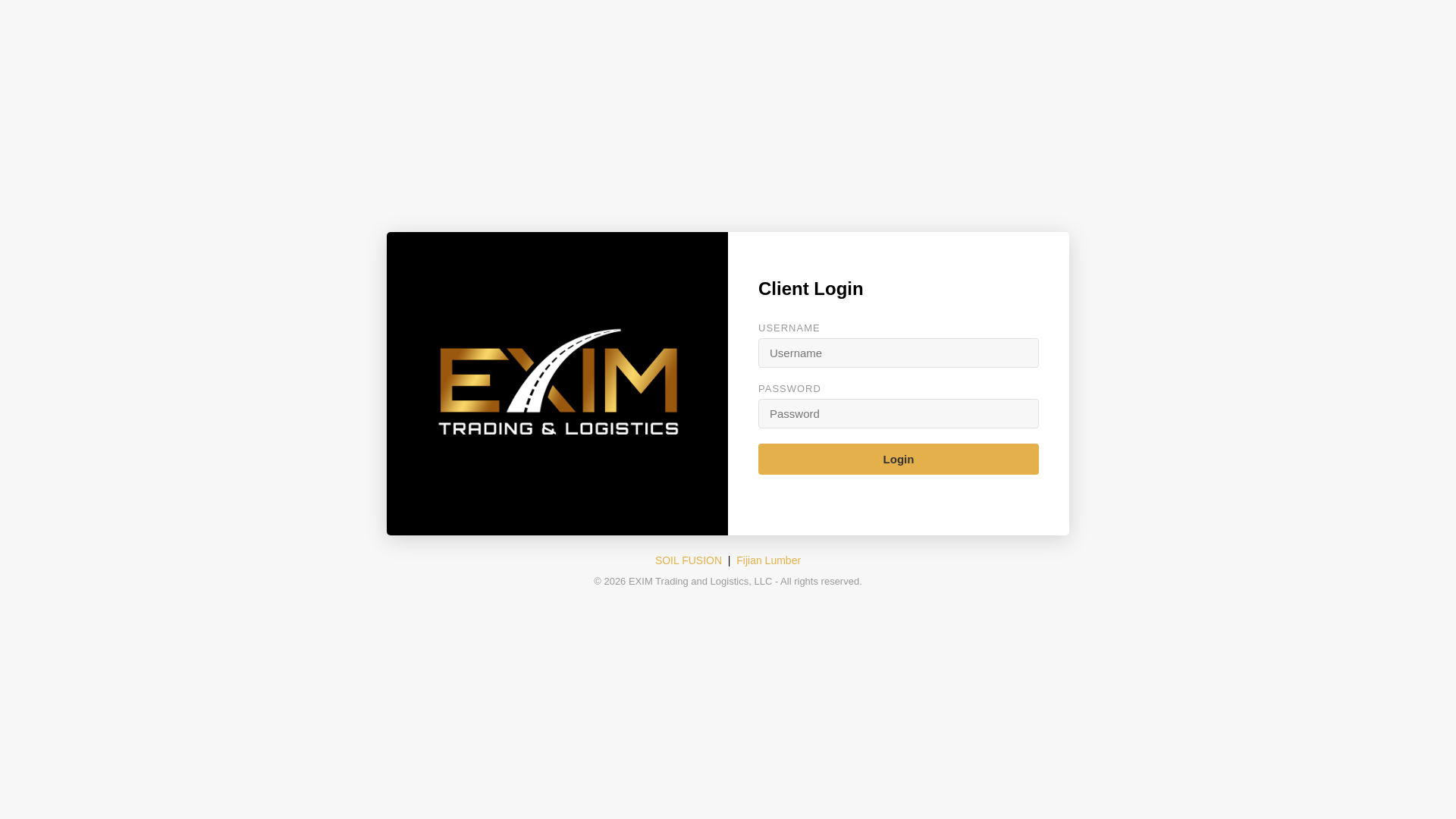 website screenshot of https://eximtradingandlogistics.pages.dev/