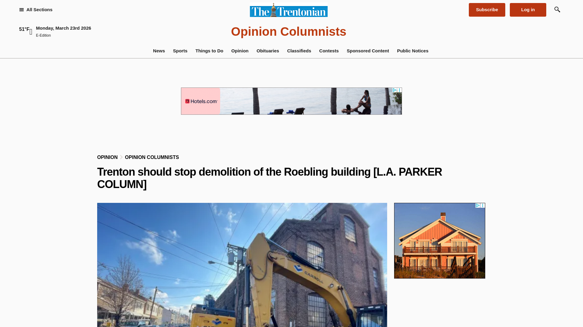 website screenshot of https://www.trentonian.com/2026/03/23/trenton-should-stop-demolishing-the-roebling-building-l-a-parker-column/