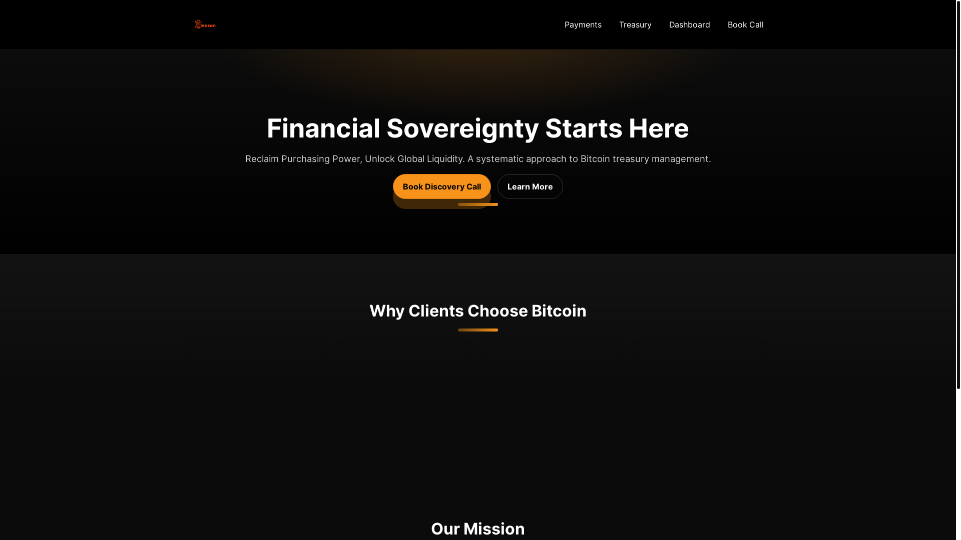 website screenshot of https://beaconstrike.pages.dev/