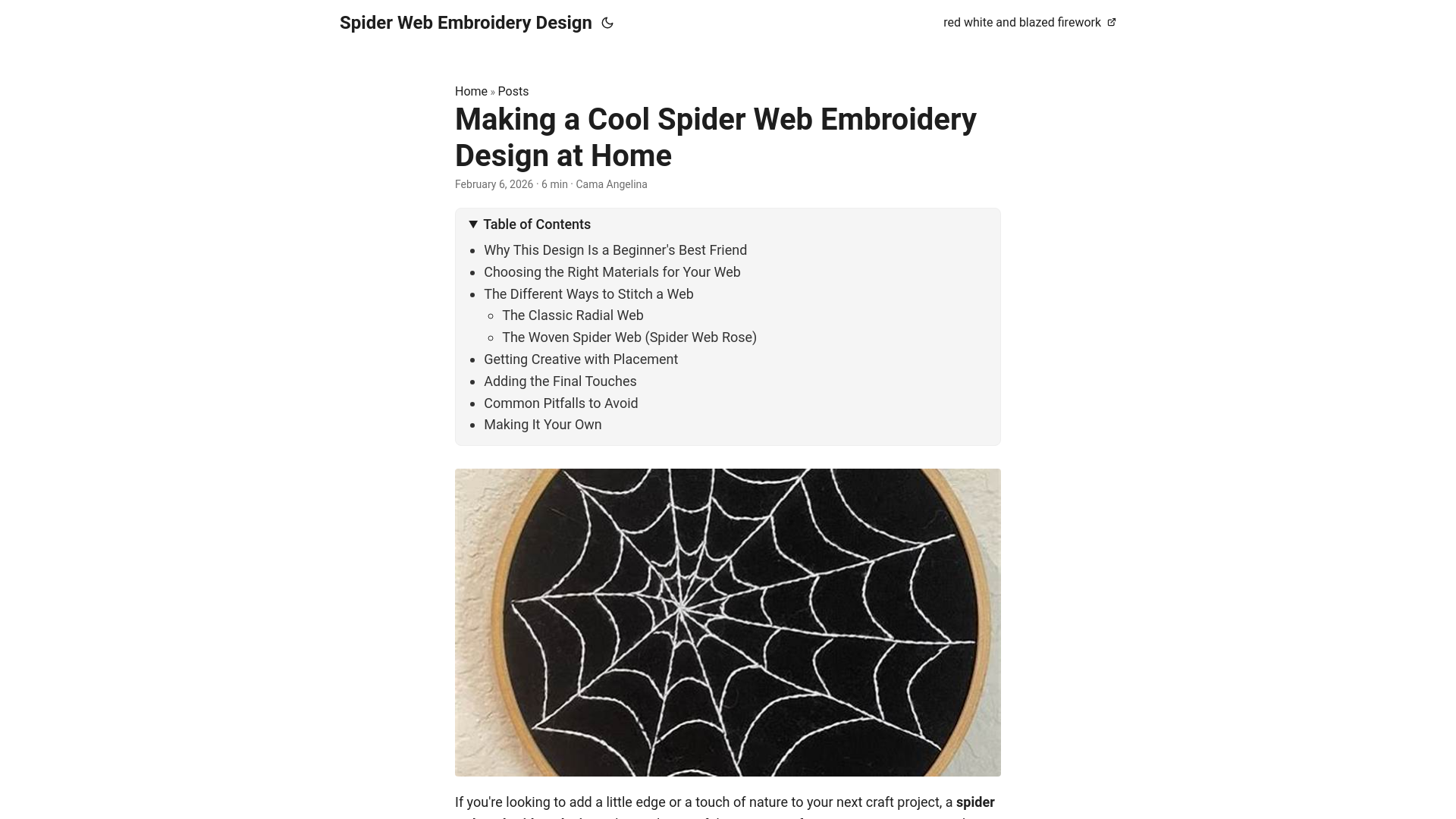 website screenshot of https://spider-web-embroidery-design.pages.dev/