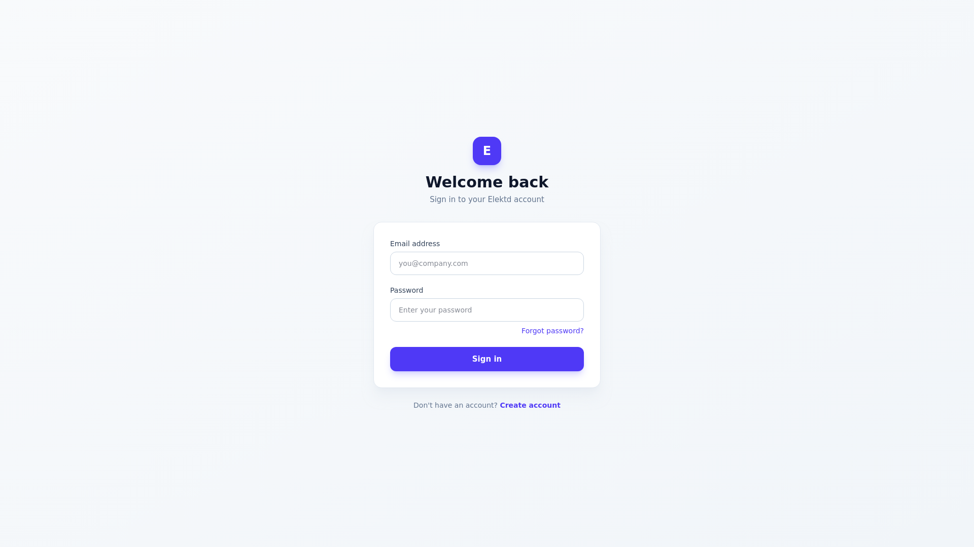 website screenshot of https://elektd-agency.pages.dev/