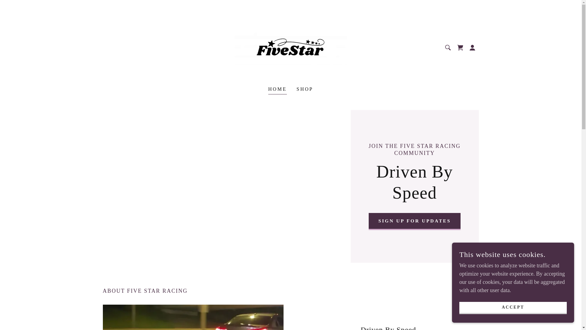 website screenshot of https://fivestarracing.net/