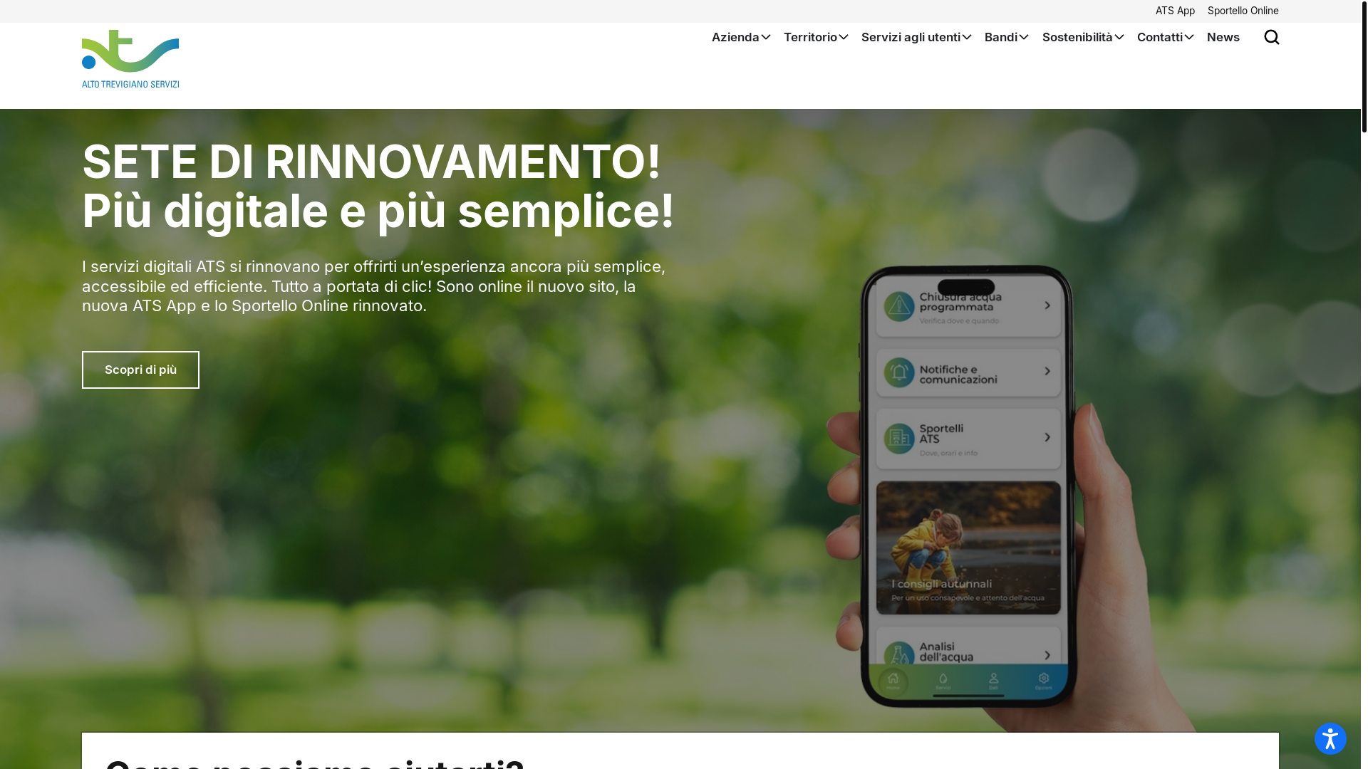 website screenshot of https://www.altotrevigianoservizi.it/