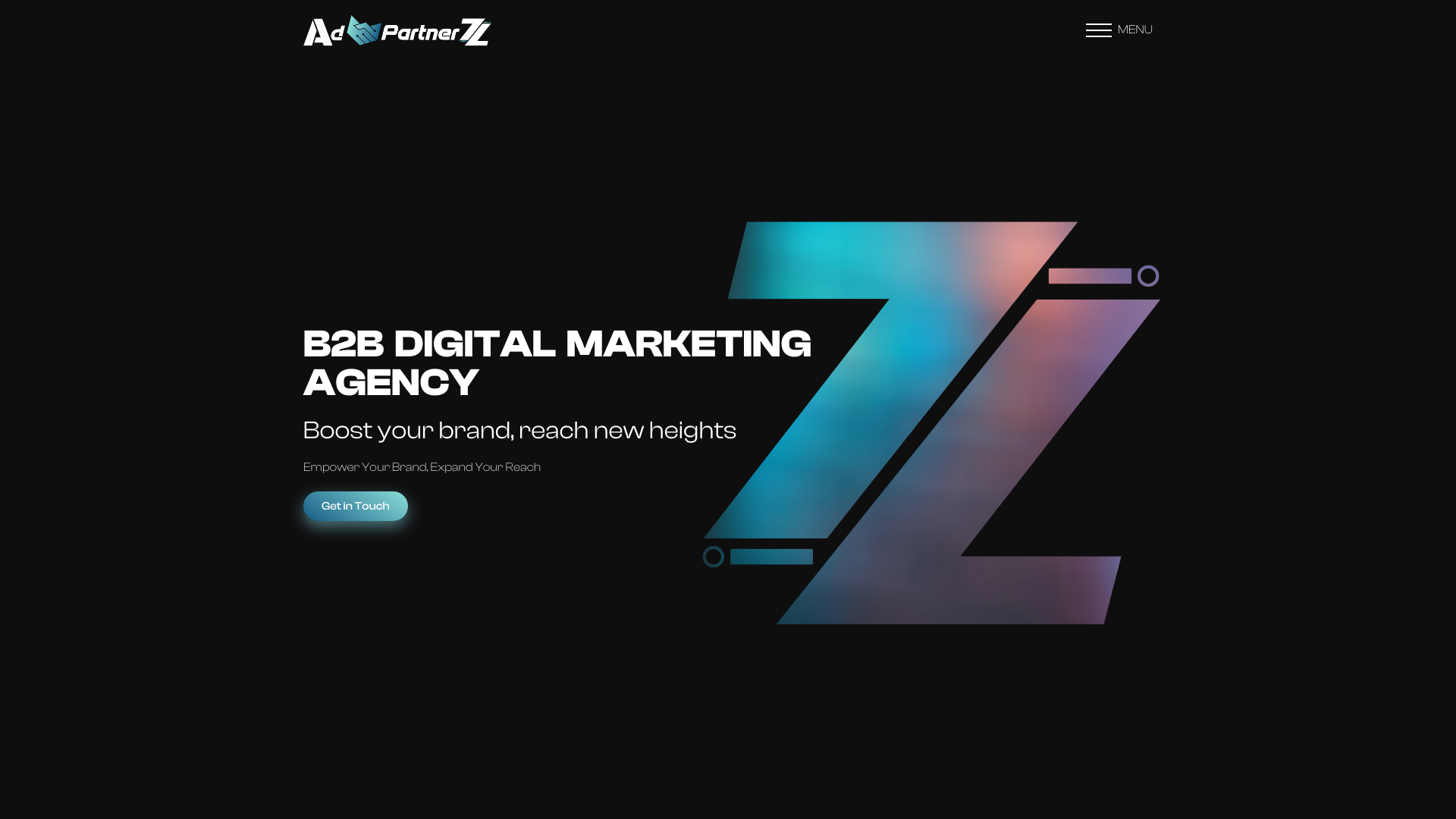 website screenshot of https://adpartnerzteam.com/