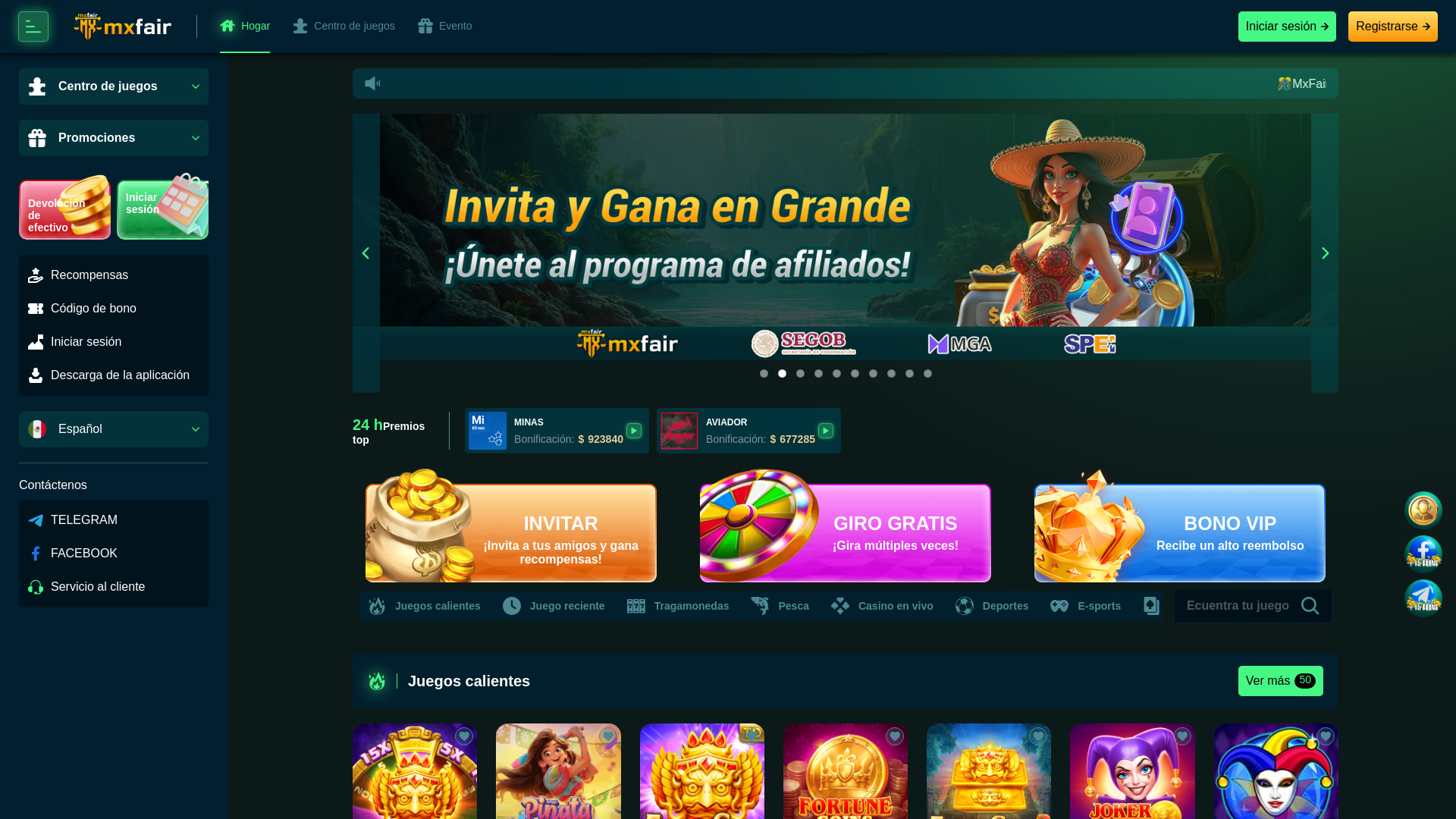 website screenshot of https://mxfairaa.com/