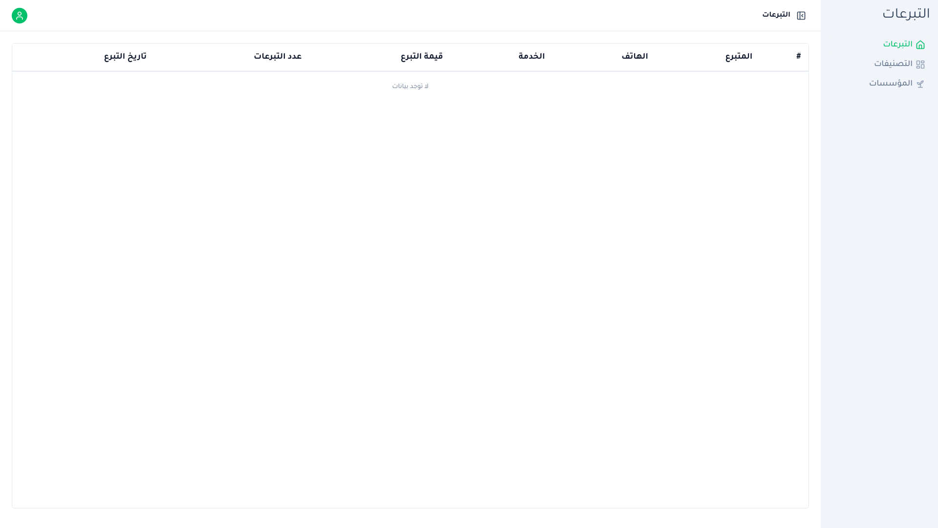 website screenshot of https://chairty-dashboard.pages.dev/