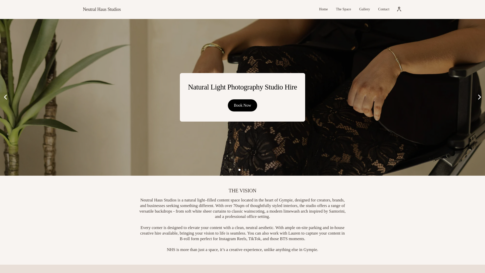 website screenshot of https://neutralhausstudios.com.au