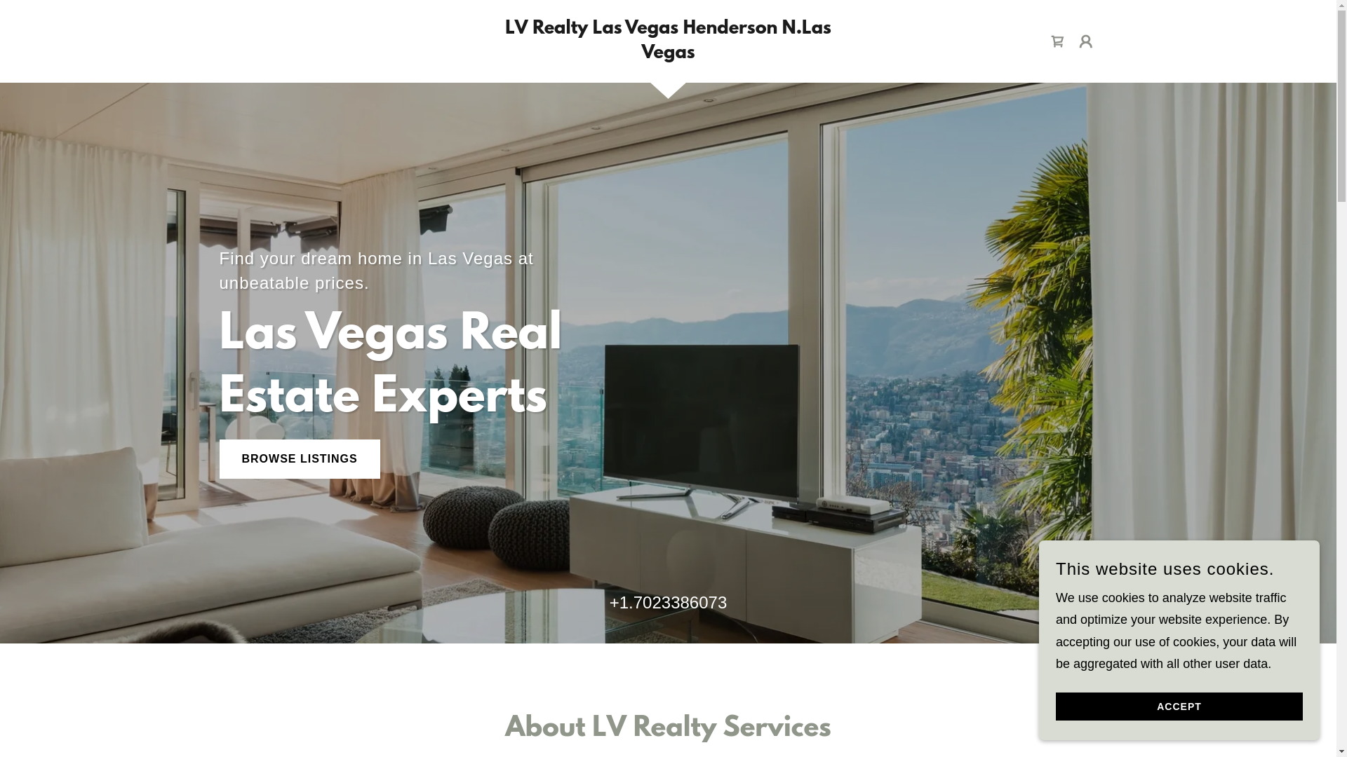 website screenshot of https://thelvrealty.com/
