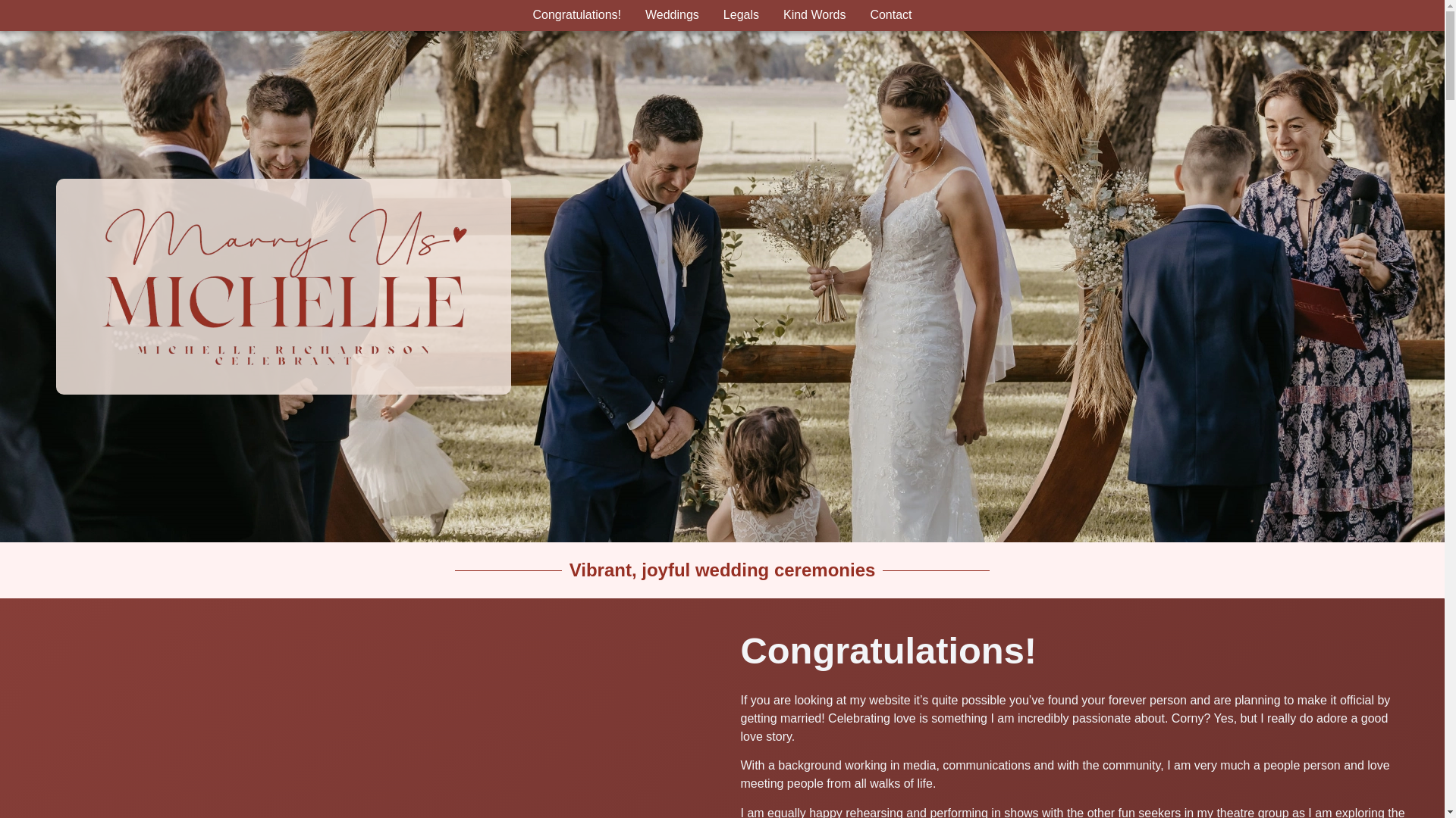 website screenshot of https://marryusmichelle.online/