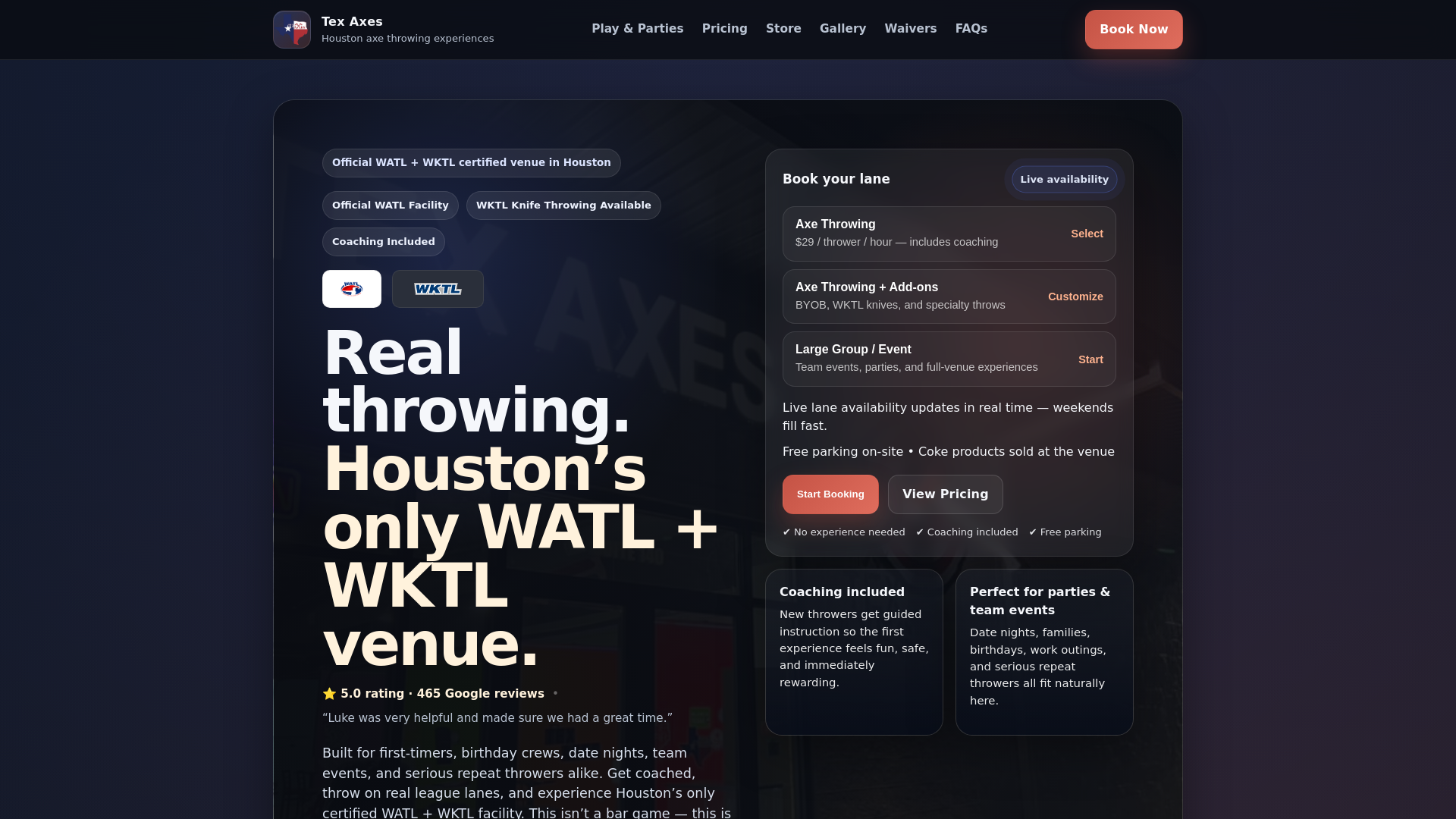 website screenshot of https://trytexaxes.org
