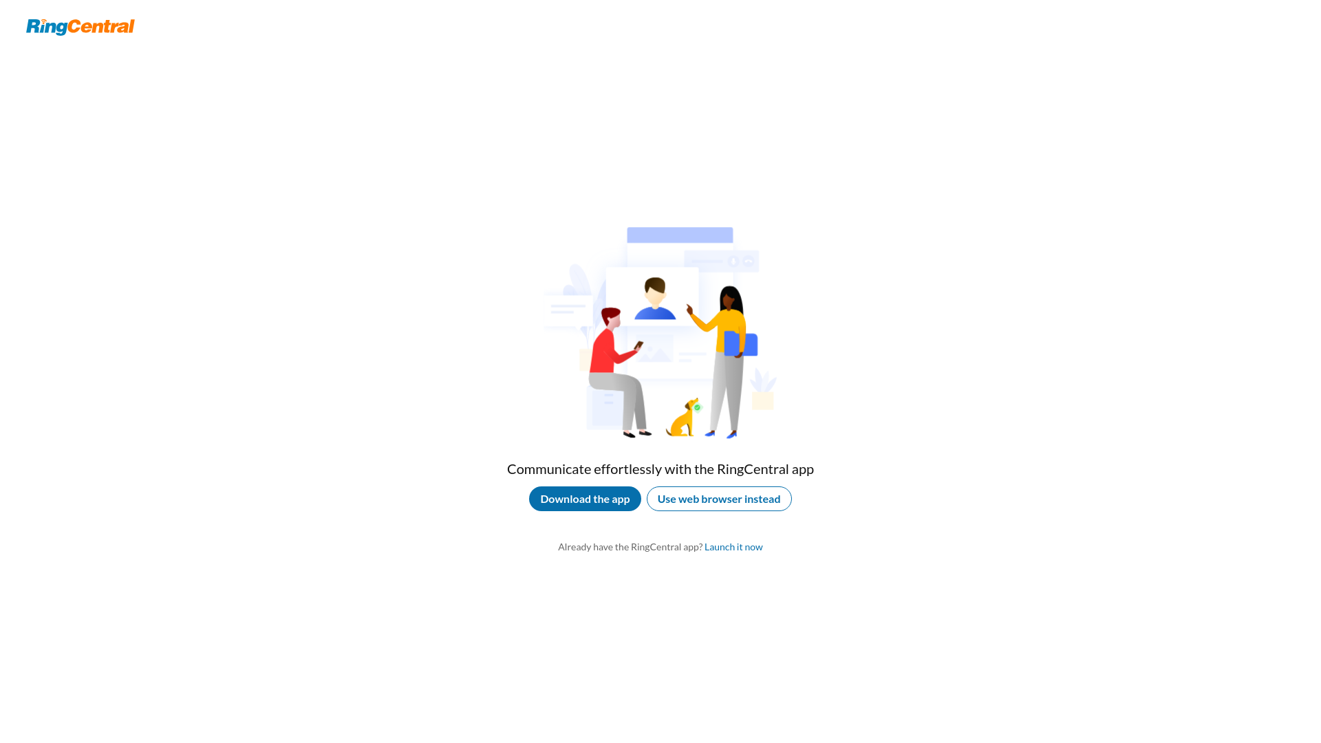website screenshot of https://app.ringcentral.com/l/sms/7711934684712795099