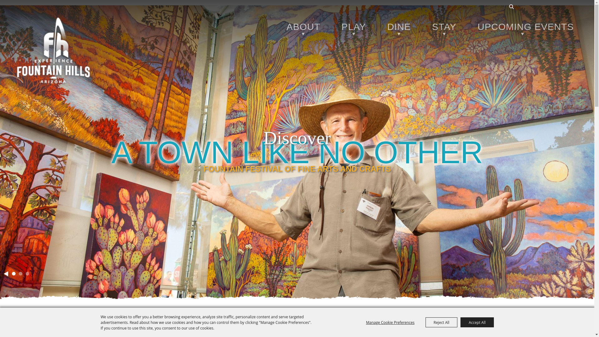 website screenshot of https://downtownfountainhills.org/