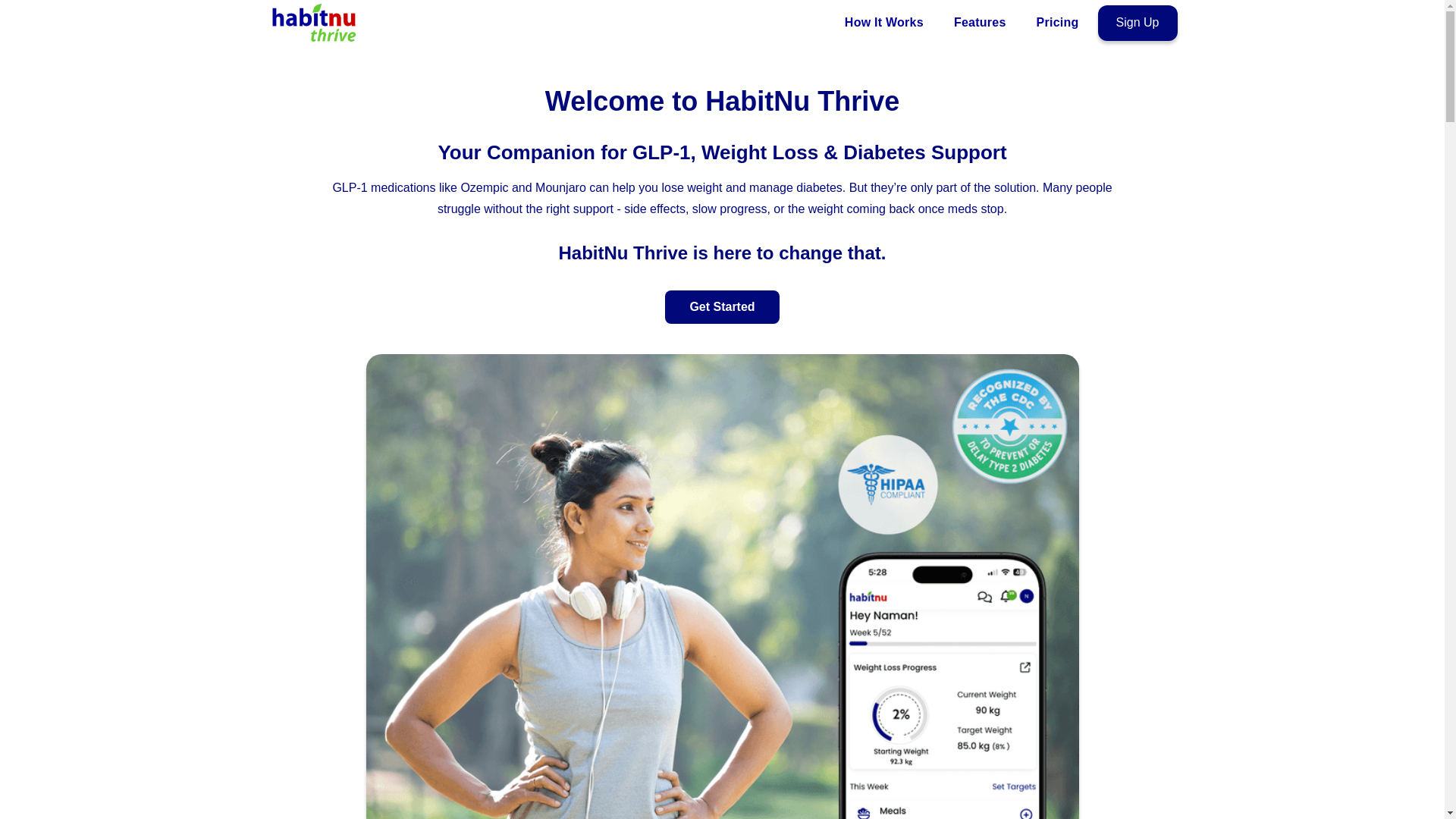 website screenshot of https://habitnu.in/