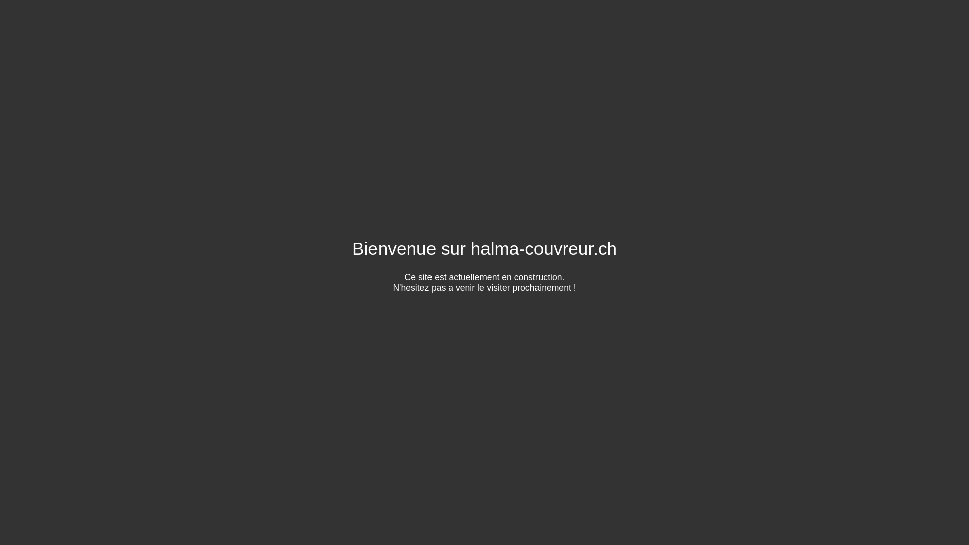 website screenshot of https://halma-couvreur.ch/
