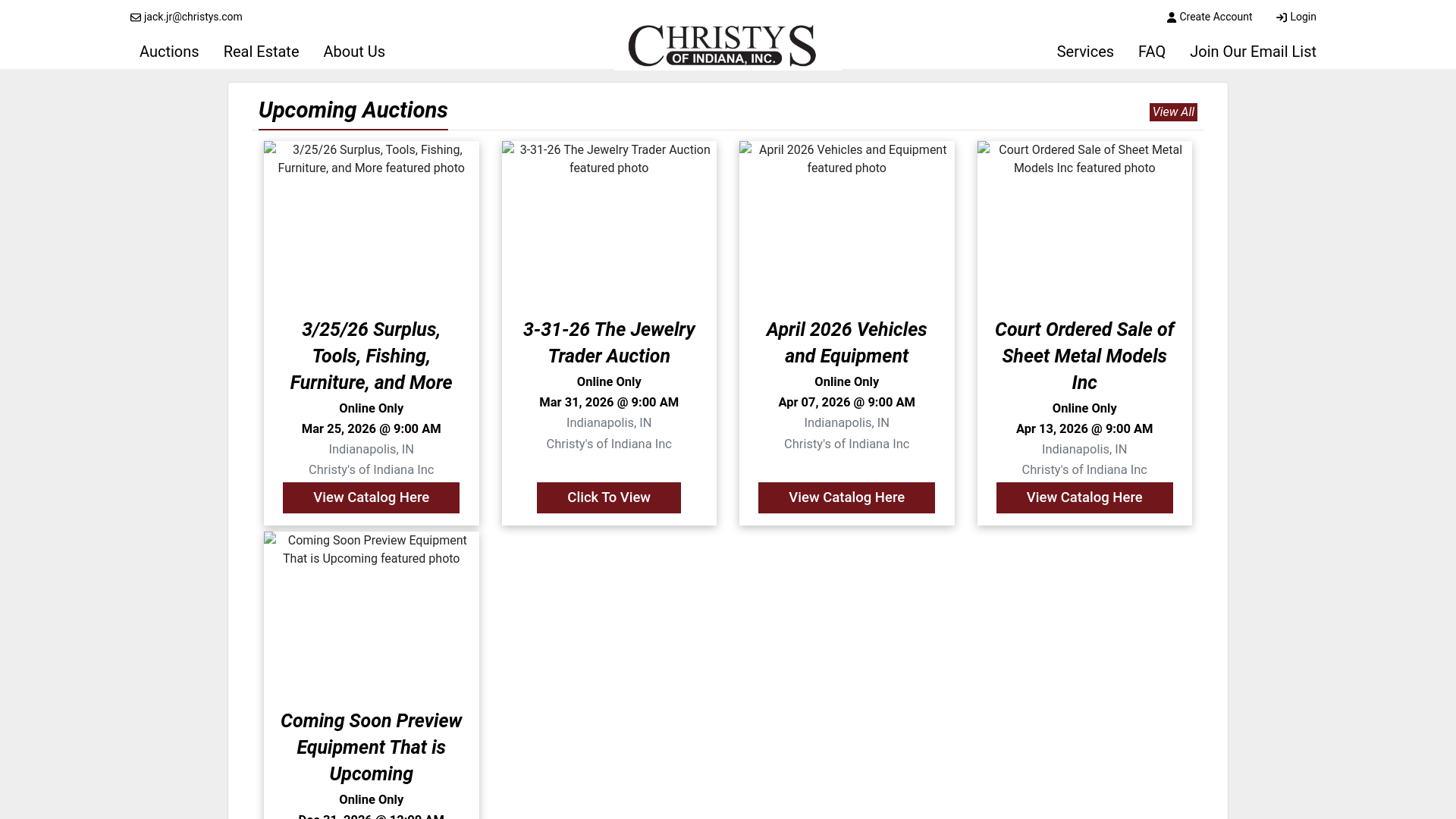 website screenshot of https://buy-christys.com/