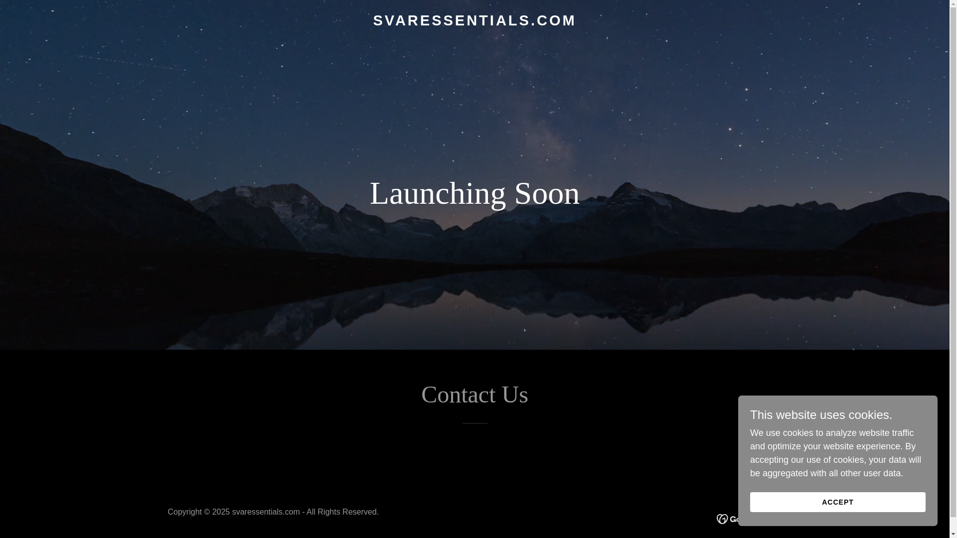 website screenshot of https://svaressentials.com/