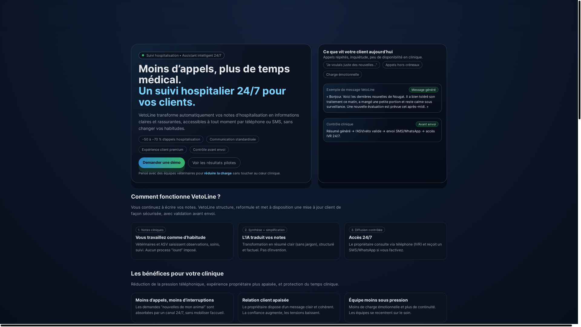 website screenshot of https://vetoline.eu/