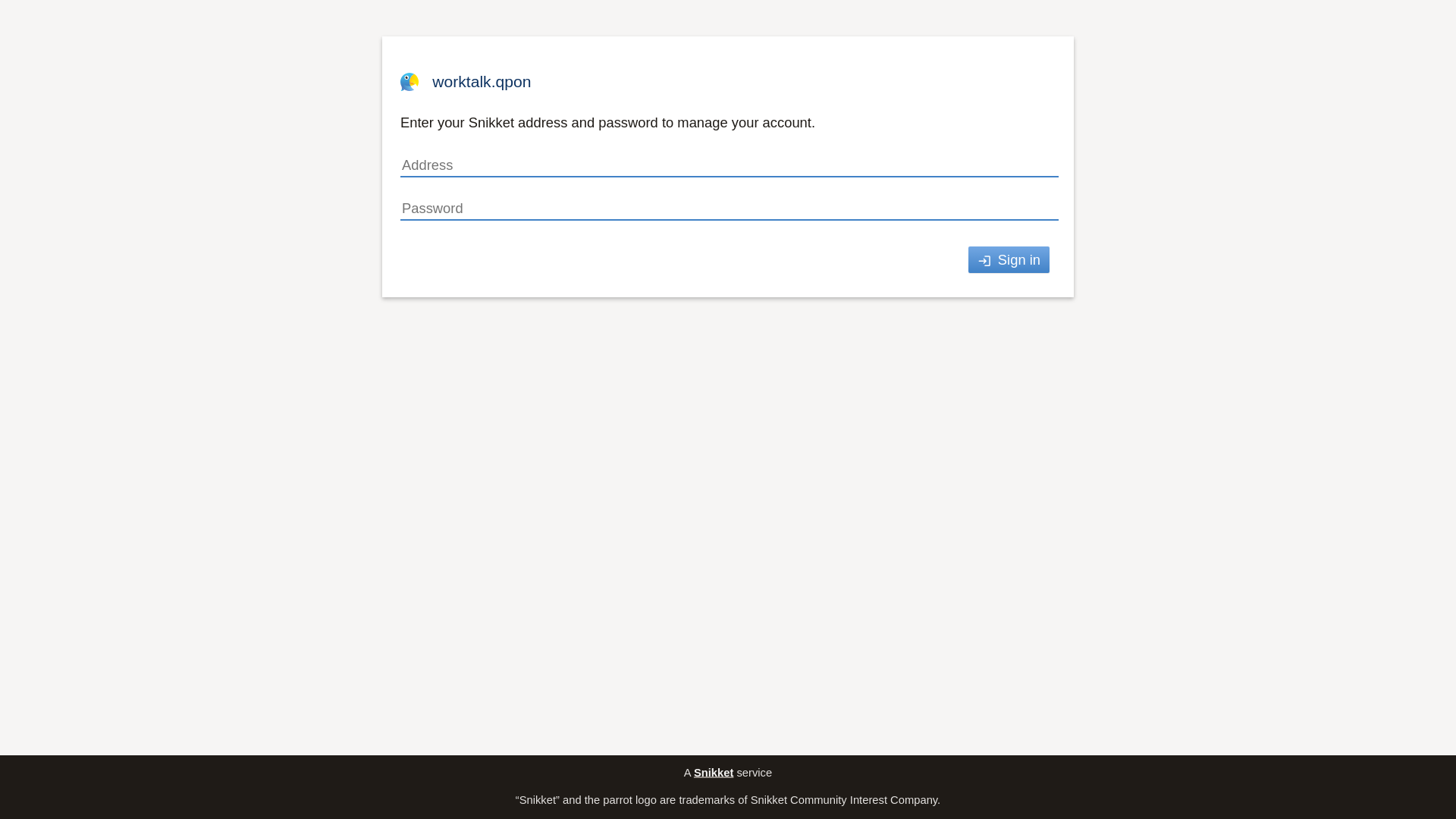 website screenshot of https://worktalk.qpon/