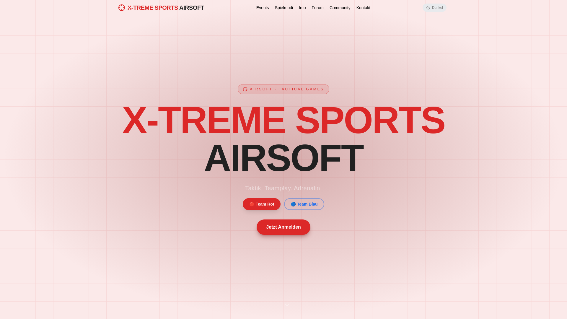 website screenshot of https://xtremesports-airsoft.at