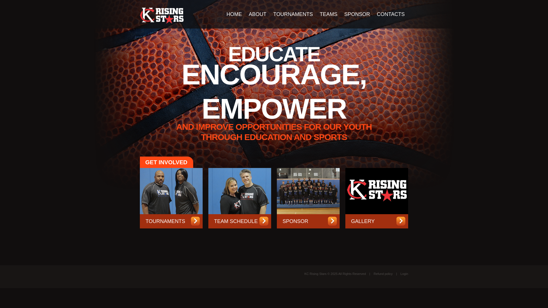 website screenshot of https://1movementhoopsfoundation.org/