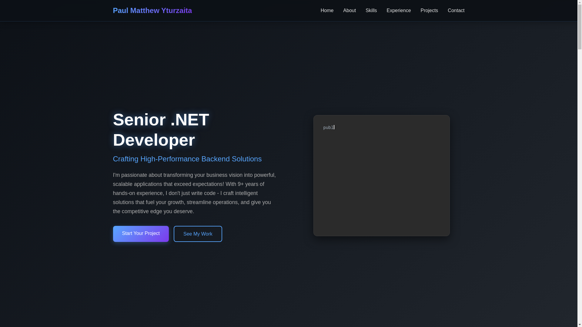 website screenshot of https://mycv-7df.pages.dev/