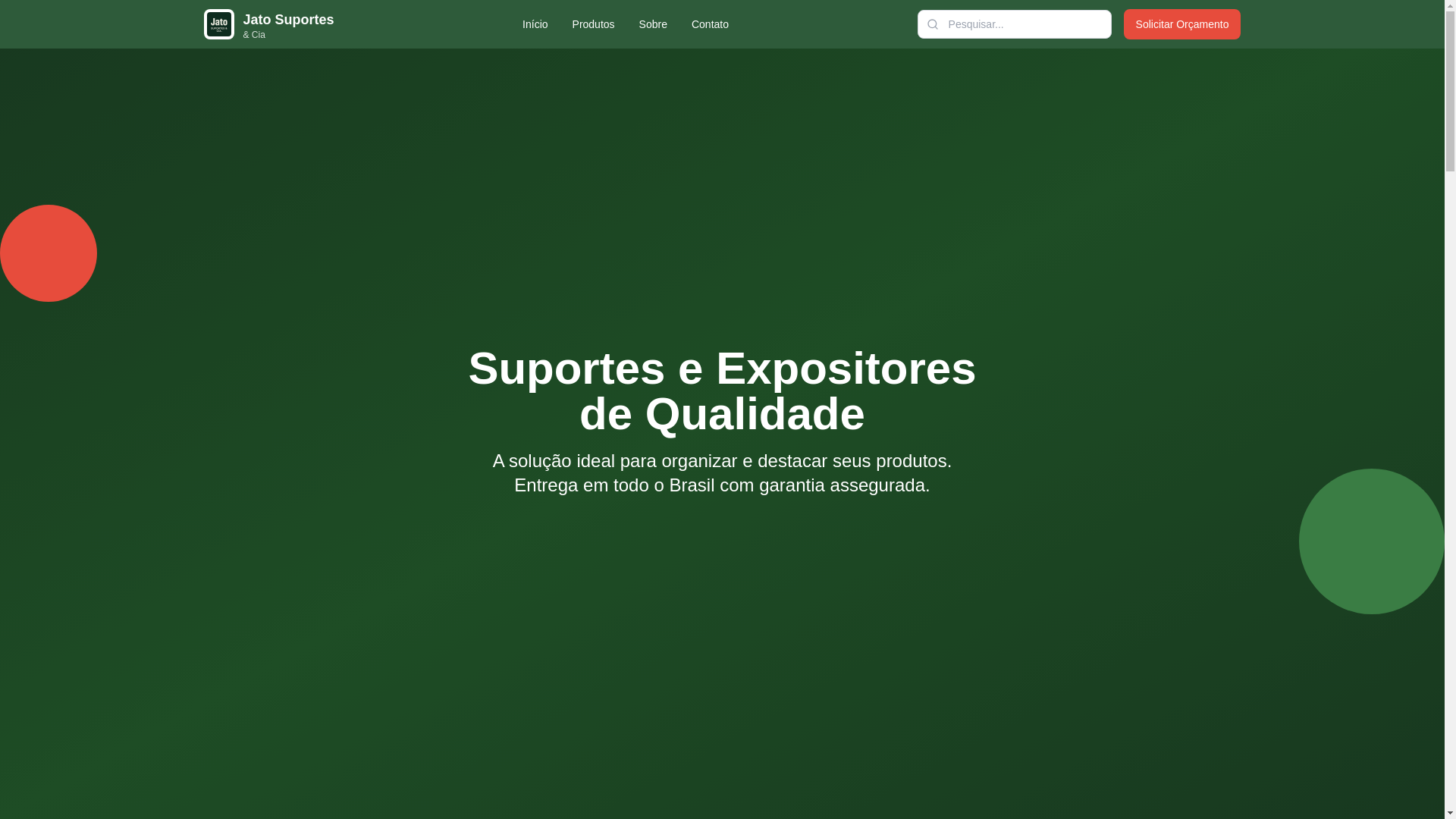 website screenshot of https://jatosuporte.com.br/