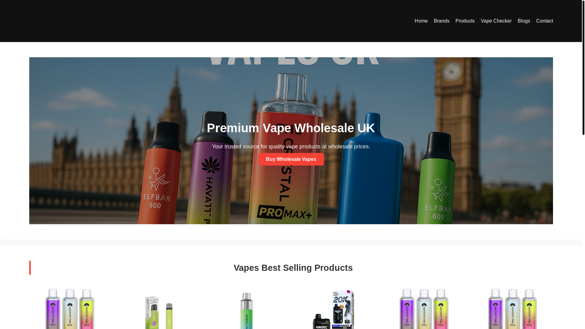 website screenshot of https://vapewholesaleuk.pages.dev/