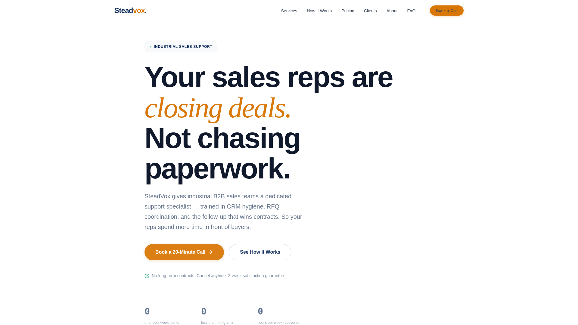 website screenshot of https://steadvox.com