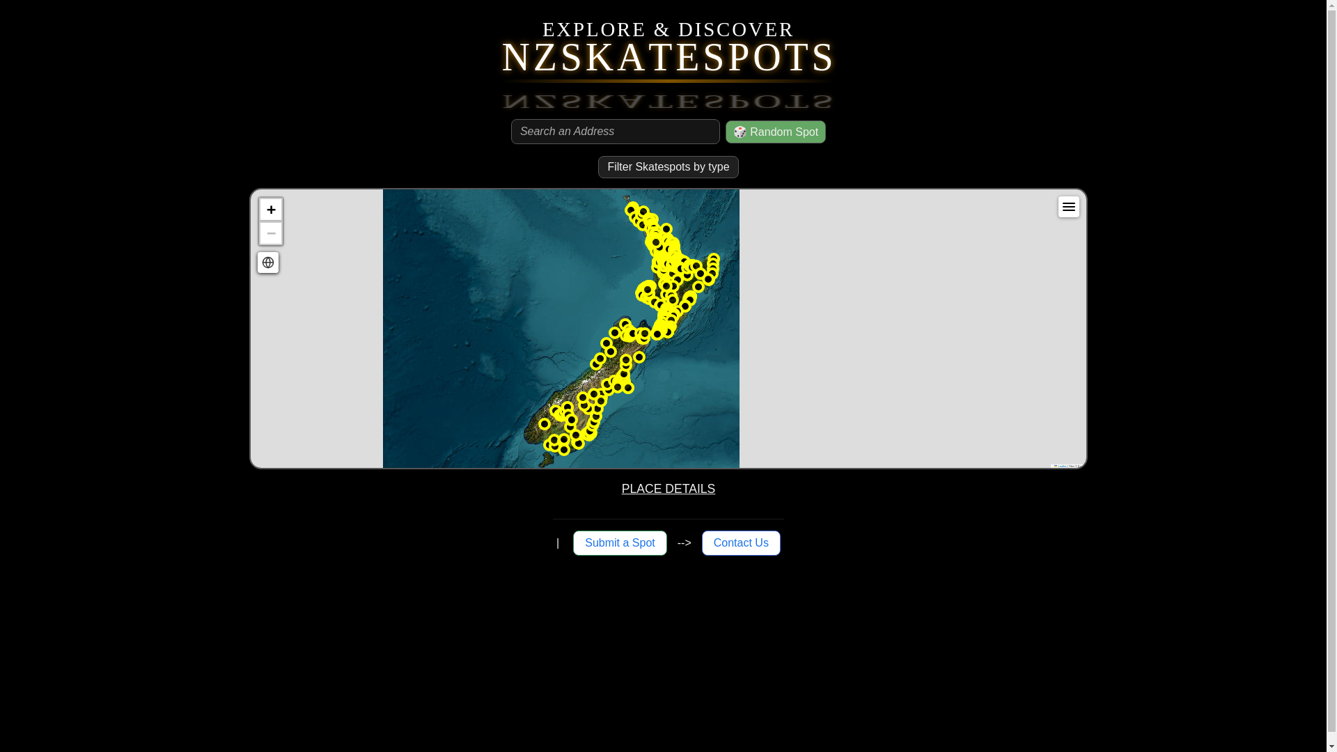 website screenshot of https://nzskatespots.pages.dev/