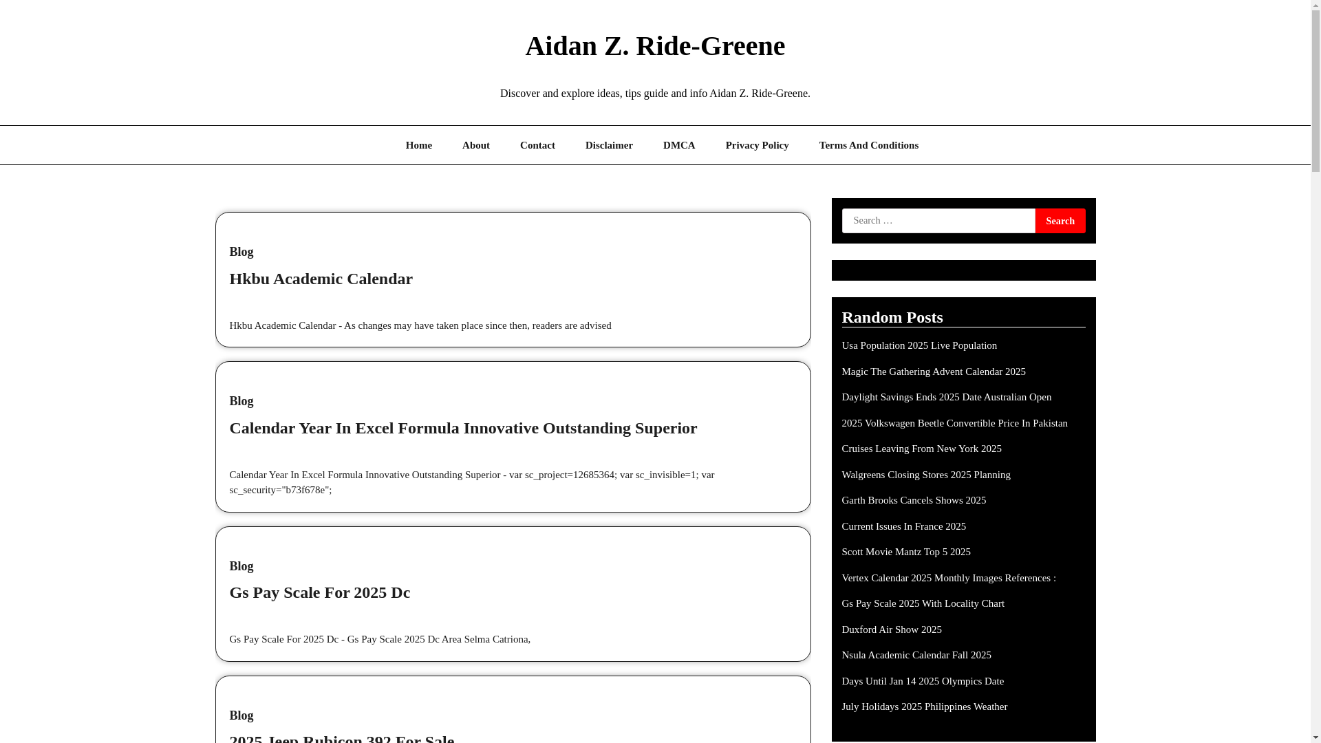 website screenshot of https://aidanzride.pages.dev/