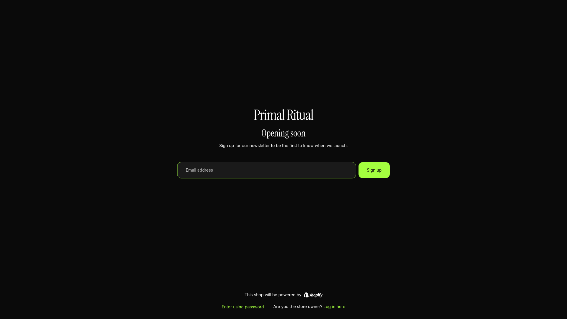 website screenshot of https://primalrituallabs.com.au/