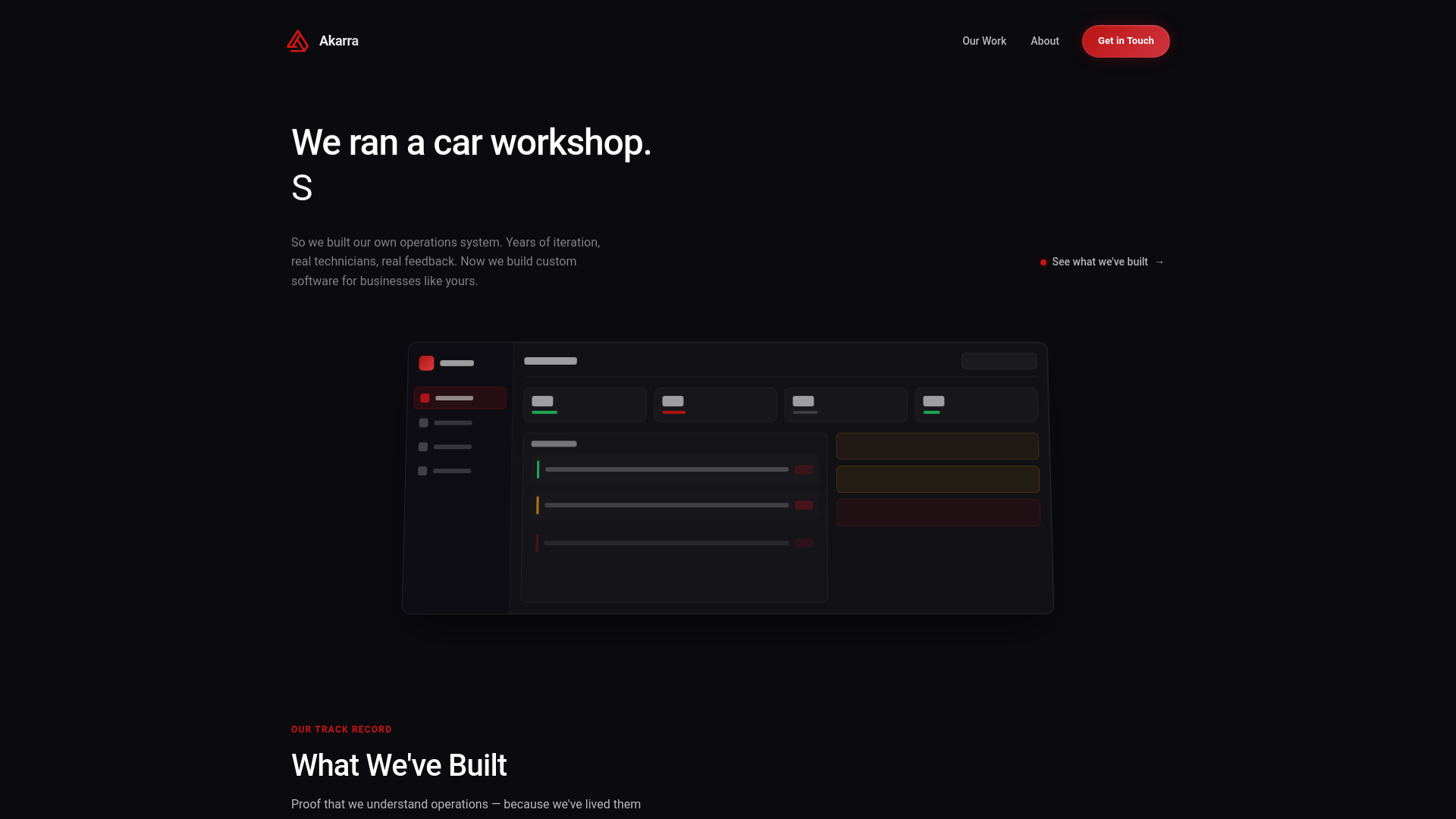 website screenshot of https://akarra-website.pages.dev/