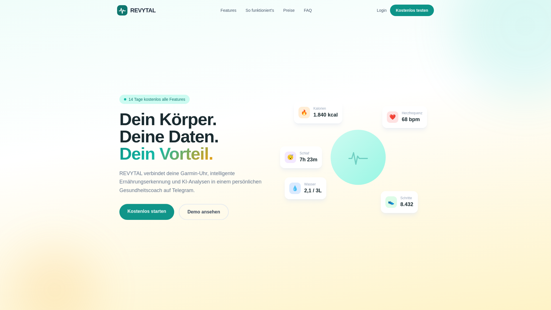 website screenshot of https://revytal.ai/